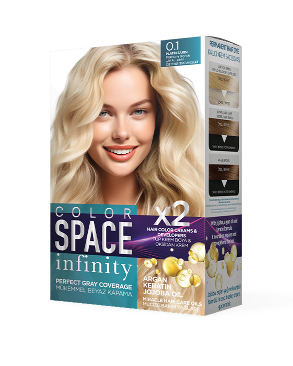 Color Space Set Boya 0.1 Platin Sarısı – Lila Kozmetik