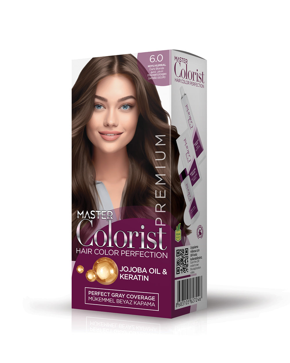 Master Colorist Premium Yarı Kit 6.0 Koyu Kumral – Lila Kozmetik