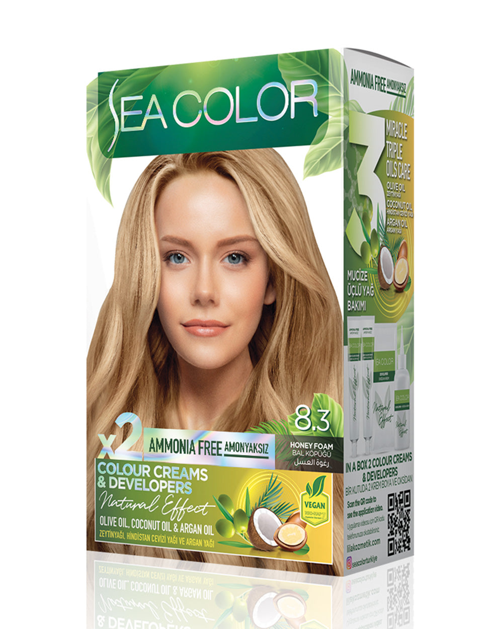 Sea Color Set Boya Amonyaksız 8.3 Bal Köpüğü – Lila Kozmetik