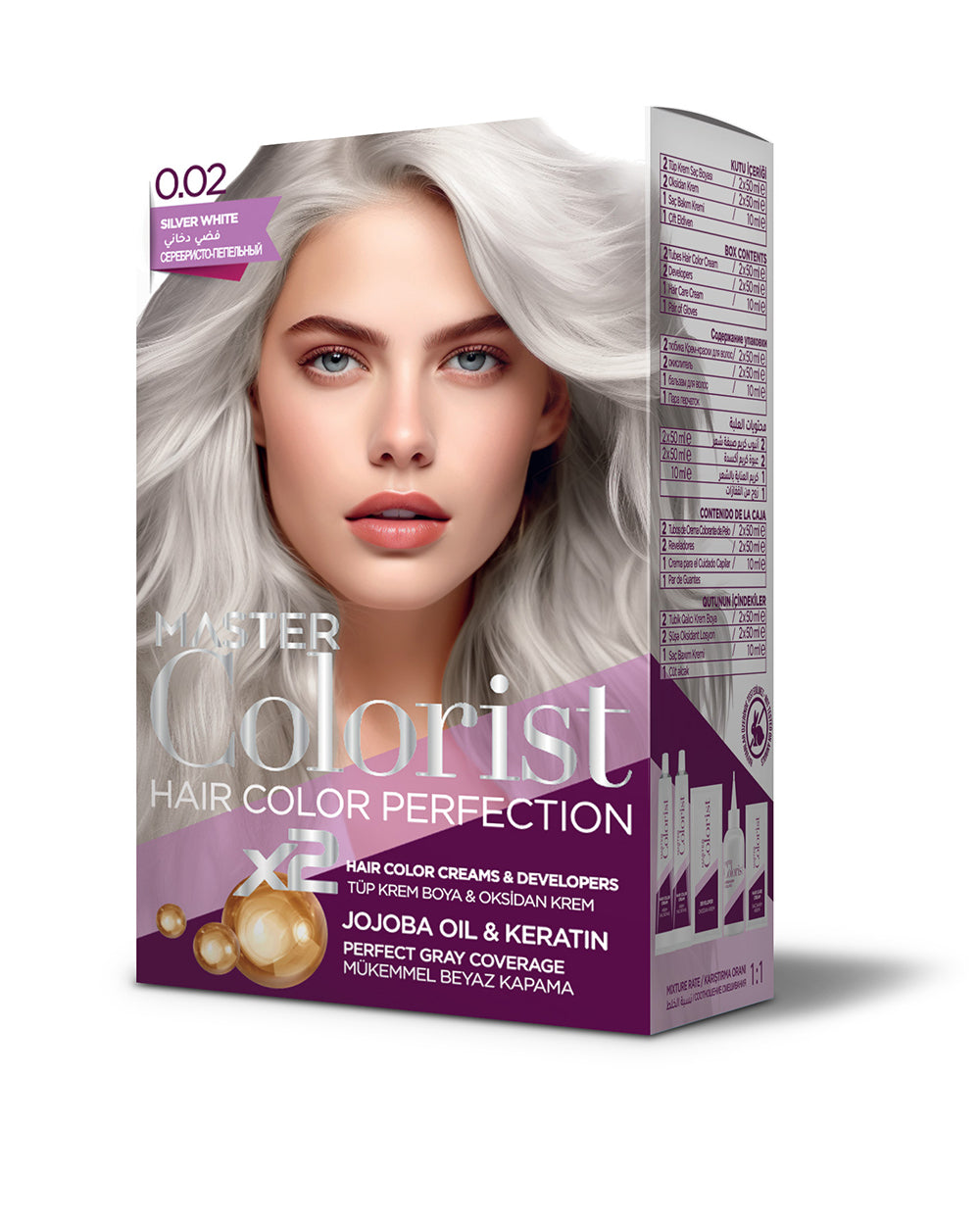MASTER COLORİST SET BOYA 0.02 SİLVER WHİTE