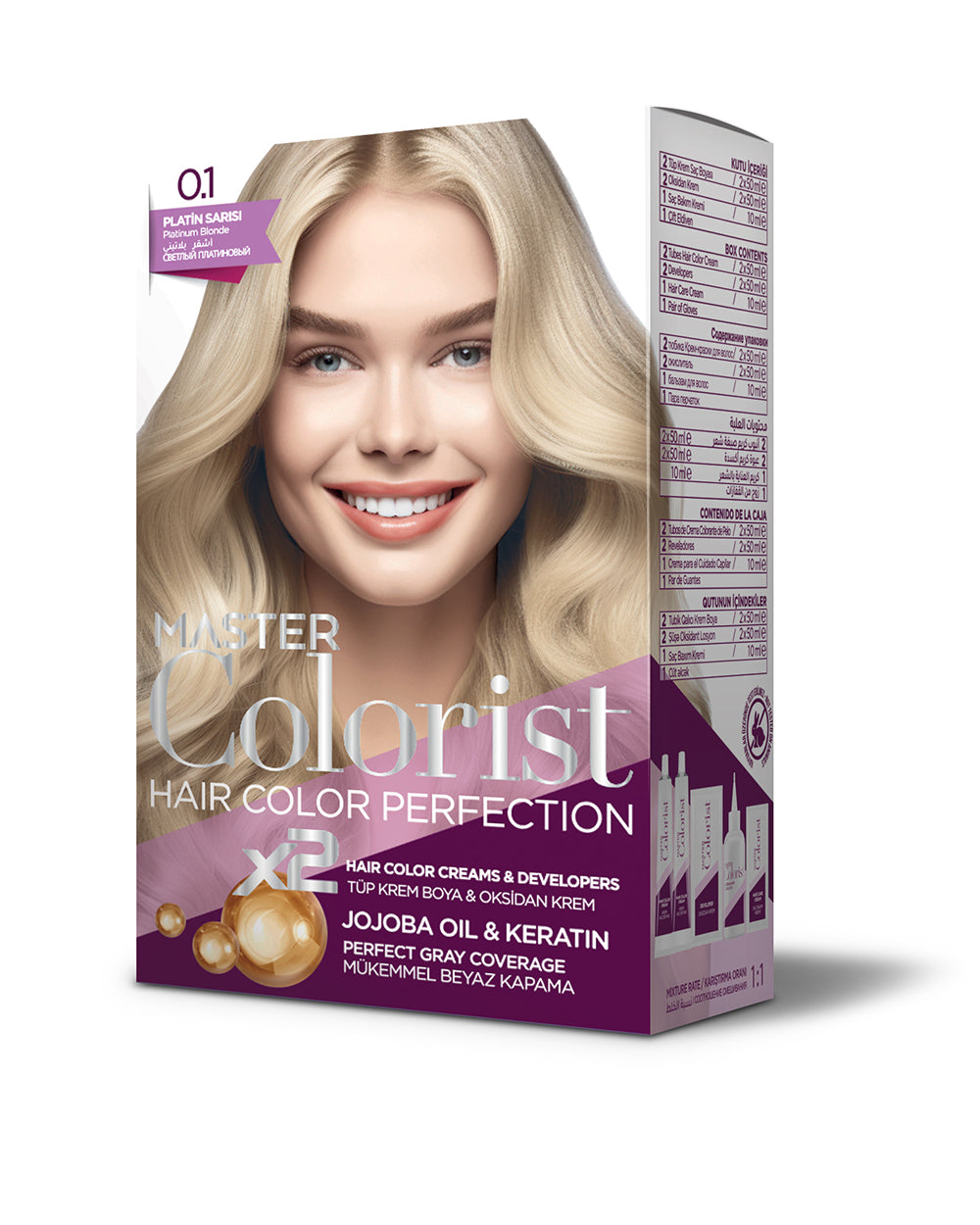MASTER COLORİST SET BOYA 0.1 PLATİN SARISI