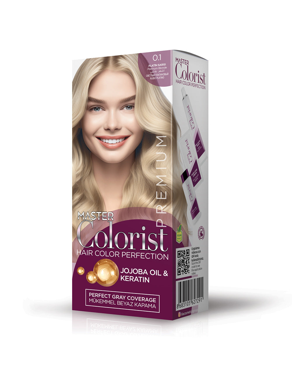 MASTER COLORIST PREMIUM YARI KİT  0.1 PLATİN SARISI