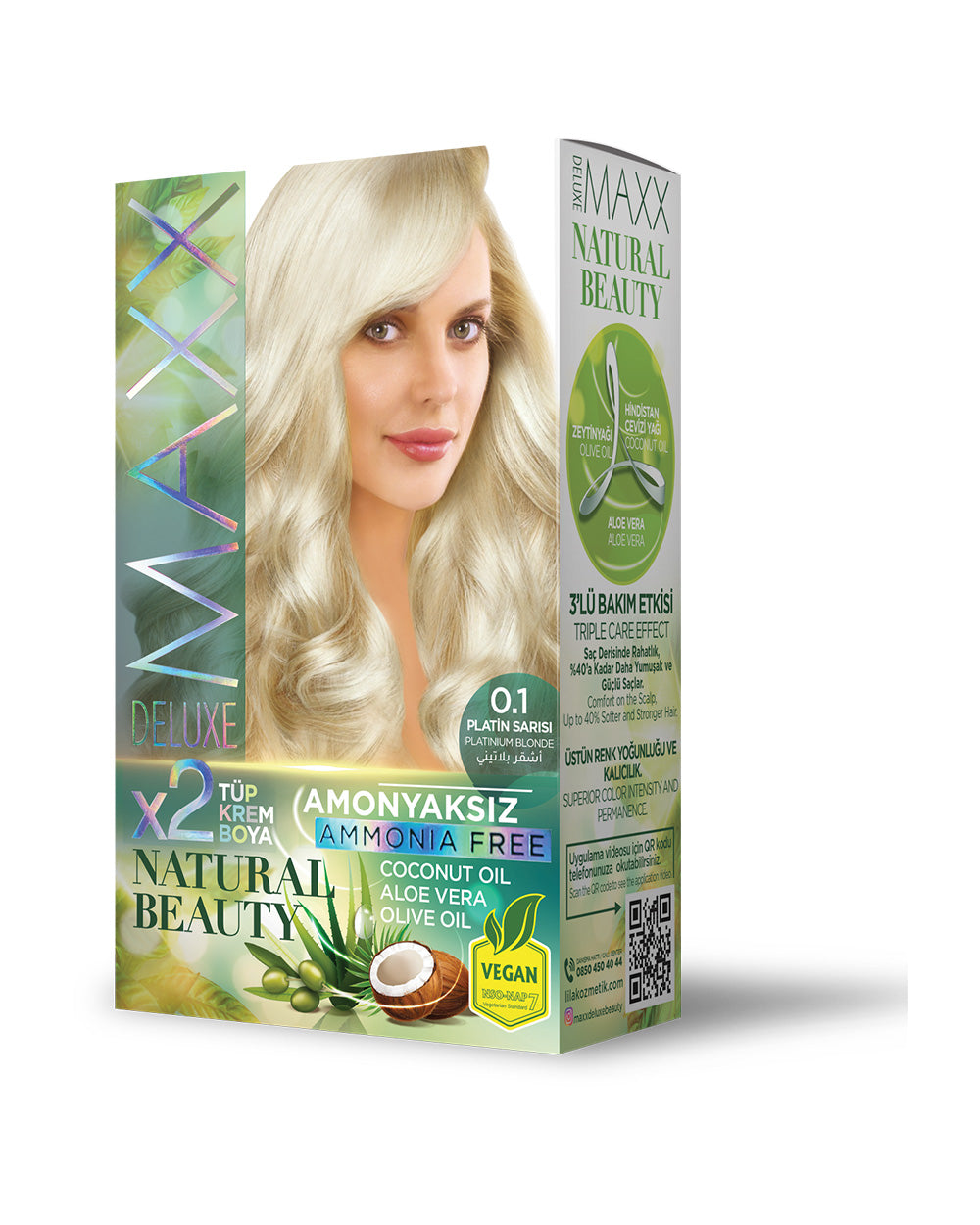 Maxx Deluxe Set Boya Amonyaksız 0.1 Platin Sarısı