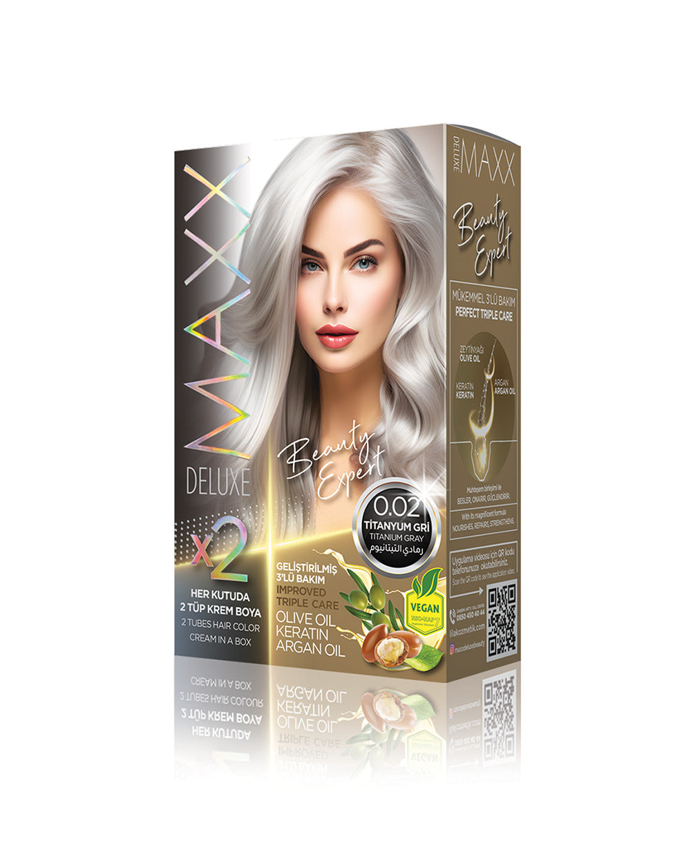 MAXX DELUXE SET BOYA 0.02 TİTANYUM GRİ