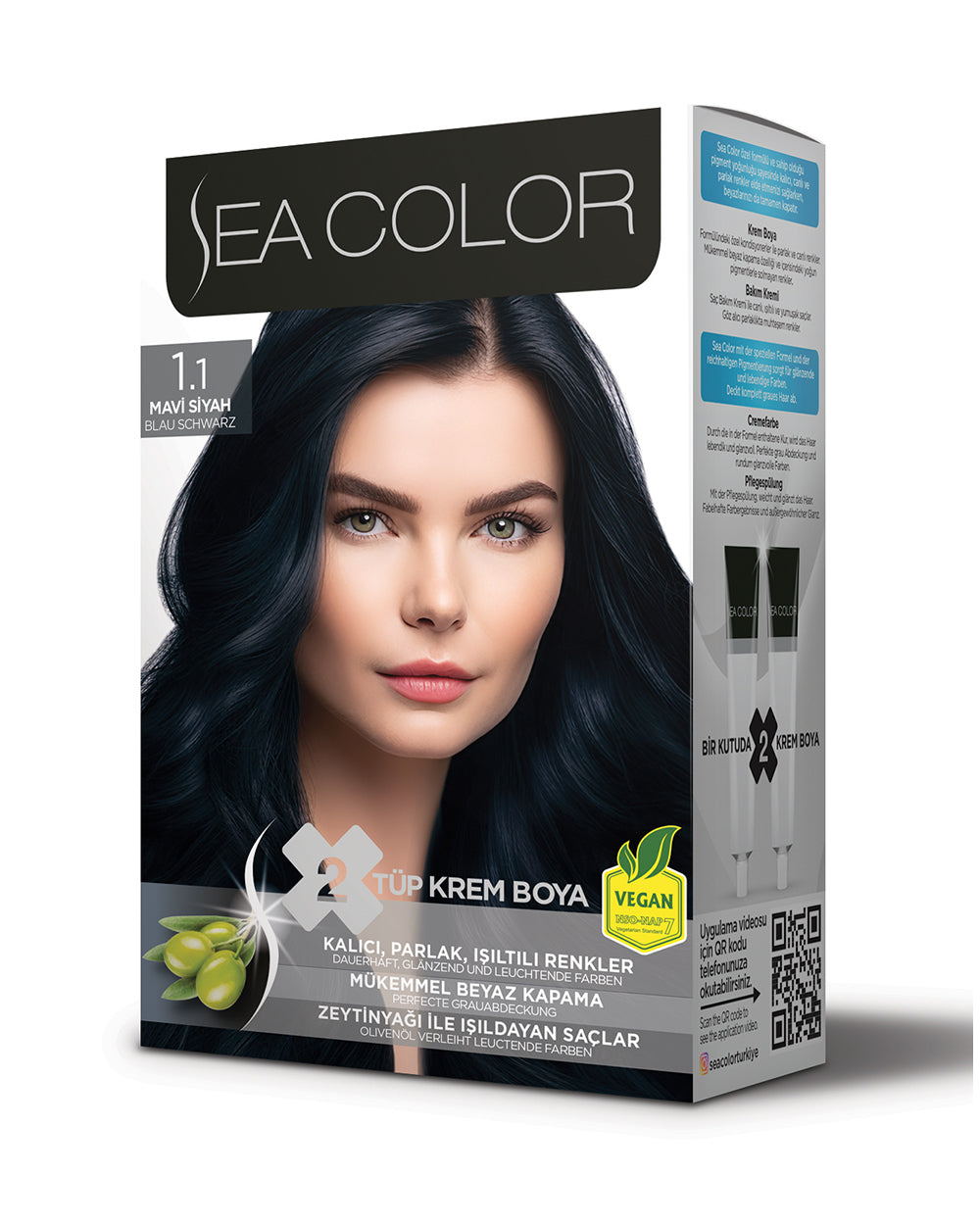 SEA COLOR SET BOYA 1.1 MAVİ SİYAH