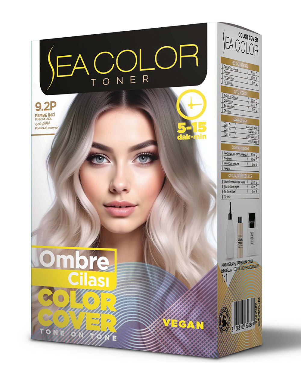 SEA COLOR 9.2P PEMBE İNCİ OMBRE SAÇ CİLASI