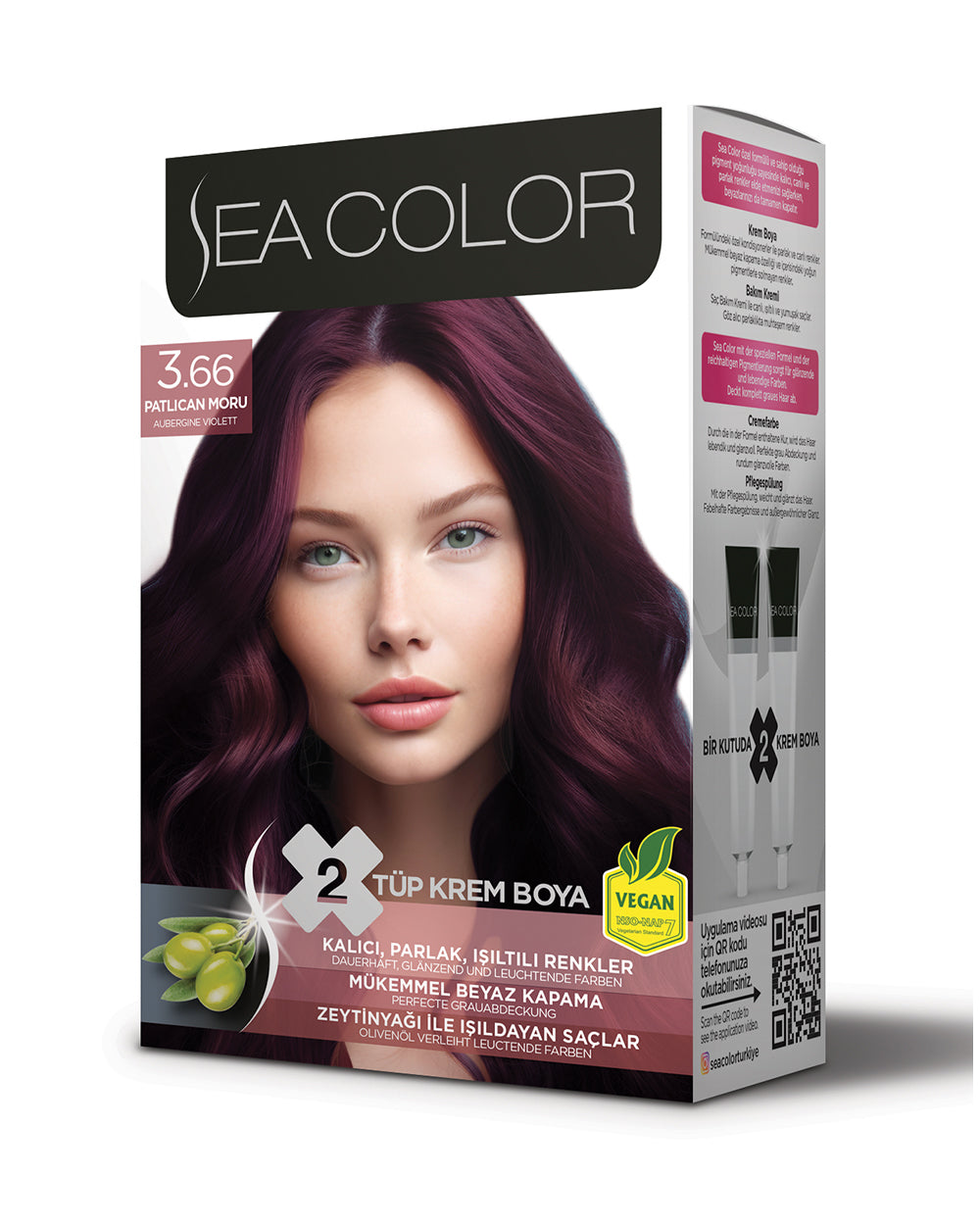 SEA COLOR SET BOYA 3.66 PATLICAN MORU