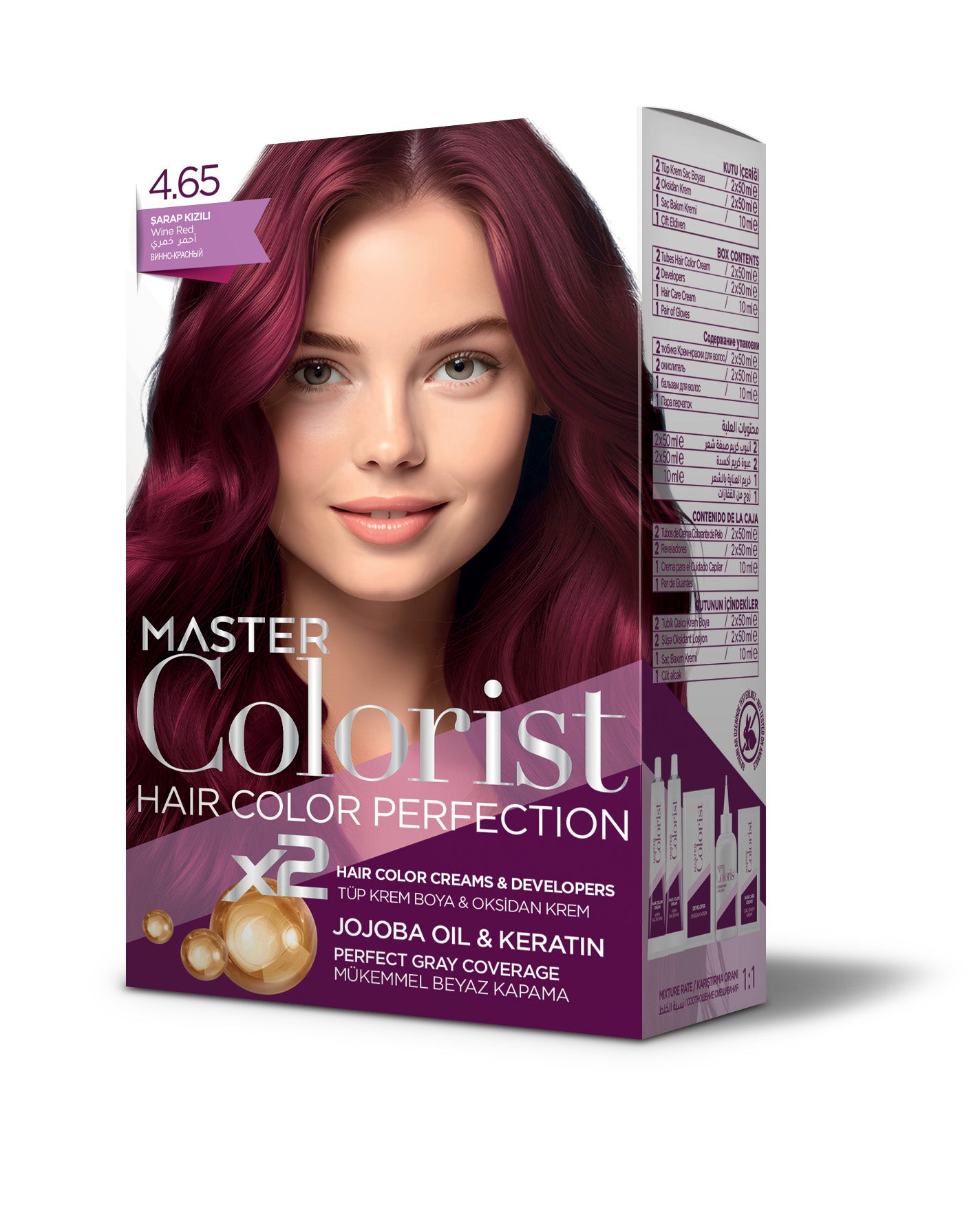 Master Colorist Set Boya 4.65 Şarap Kızılı