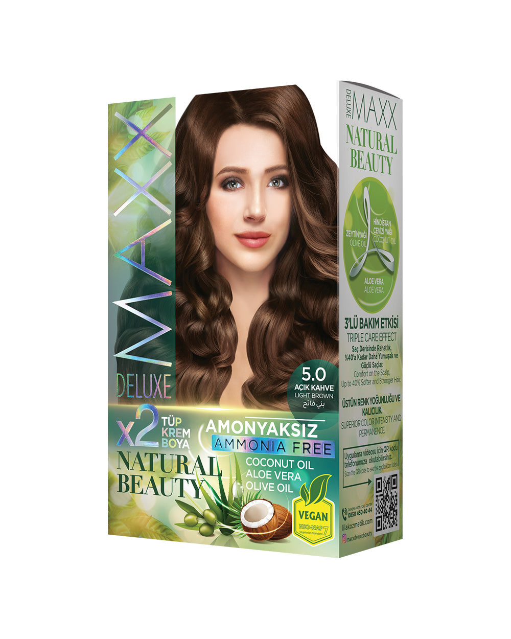 MAXX DELUXE SET BOYA AMONYAKSIZ 5.0 AÇIK KAHVE