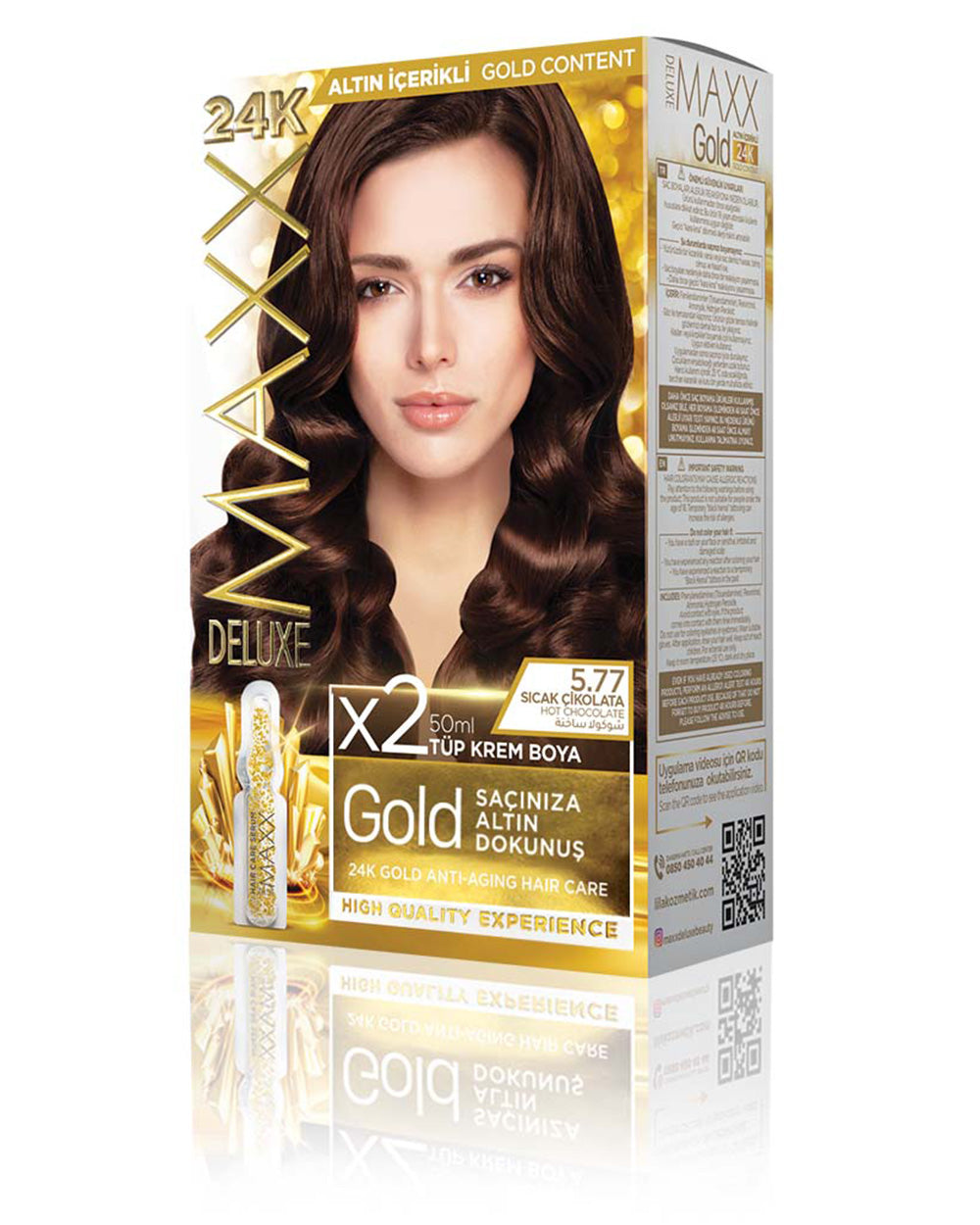 MAXX DELUXE GOLD BEAUTY SET BOYA 5.77 SICAK ÇİKOLATA