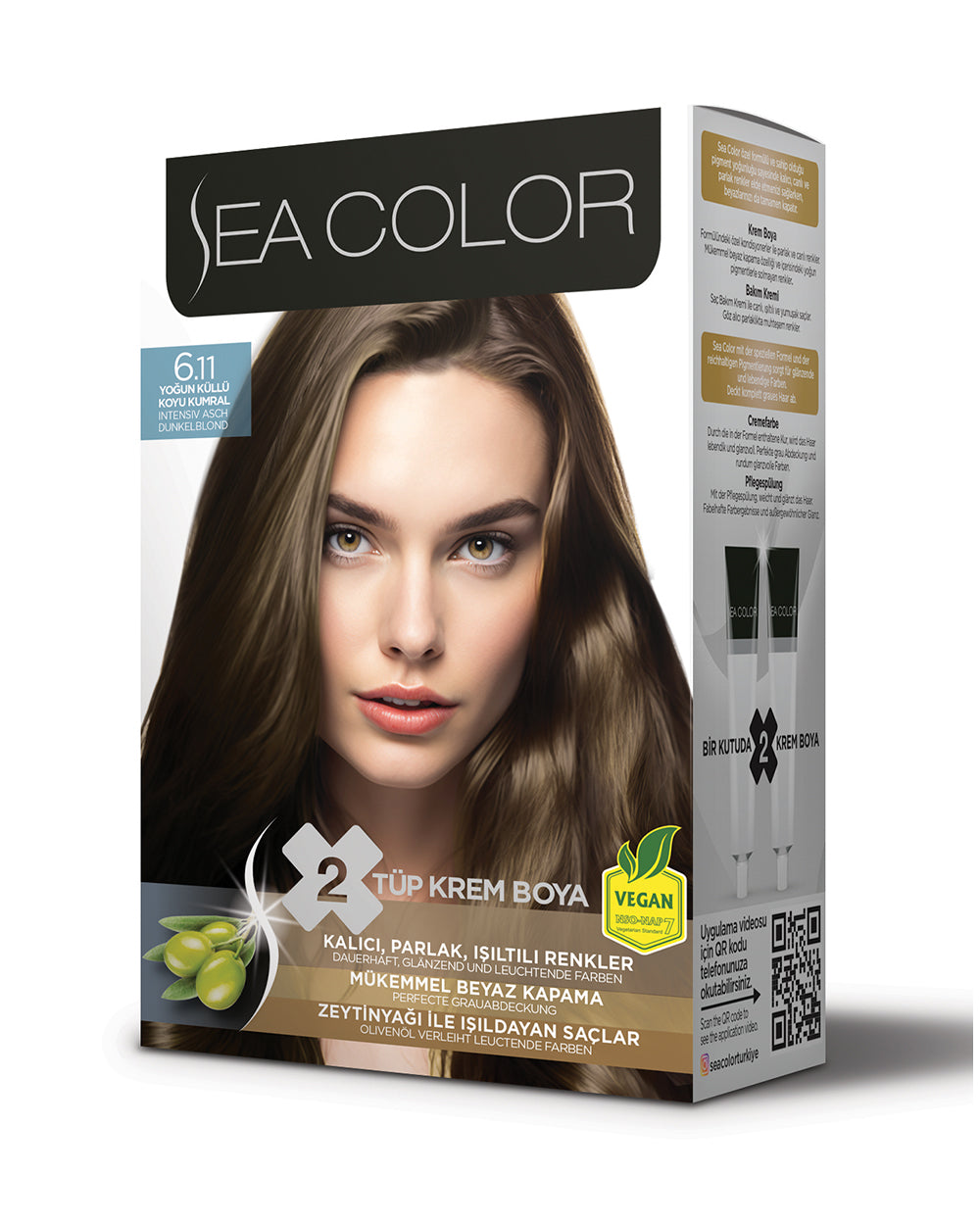 SEA COLOR SET BOYA 6.11 YOĞUN KOYU KÜLLÜ KUMRAL