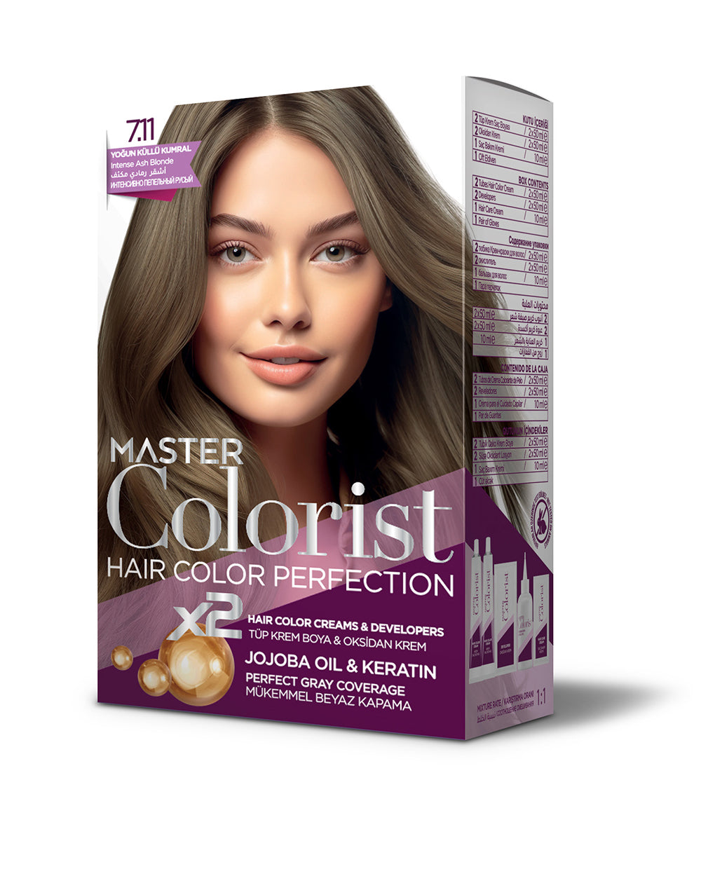 MASTER COLORİST SET BOYA 7.11 YOĞUN KÜLLÜ KUMRAL