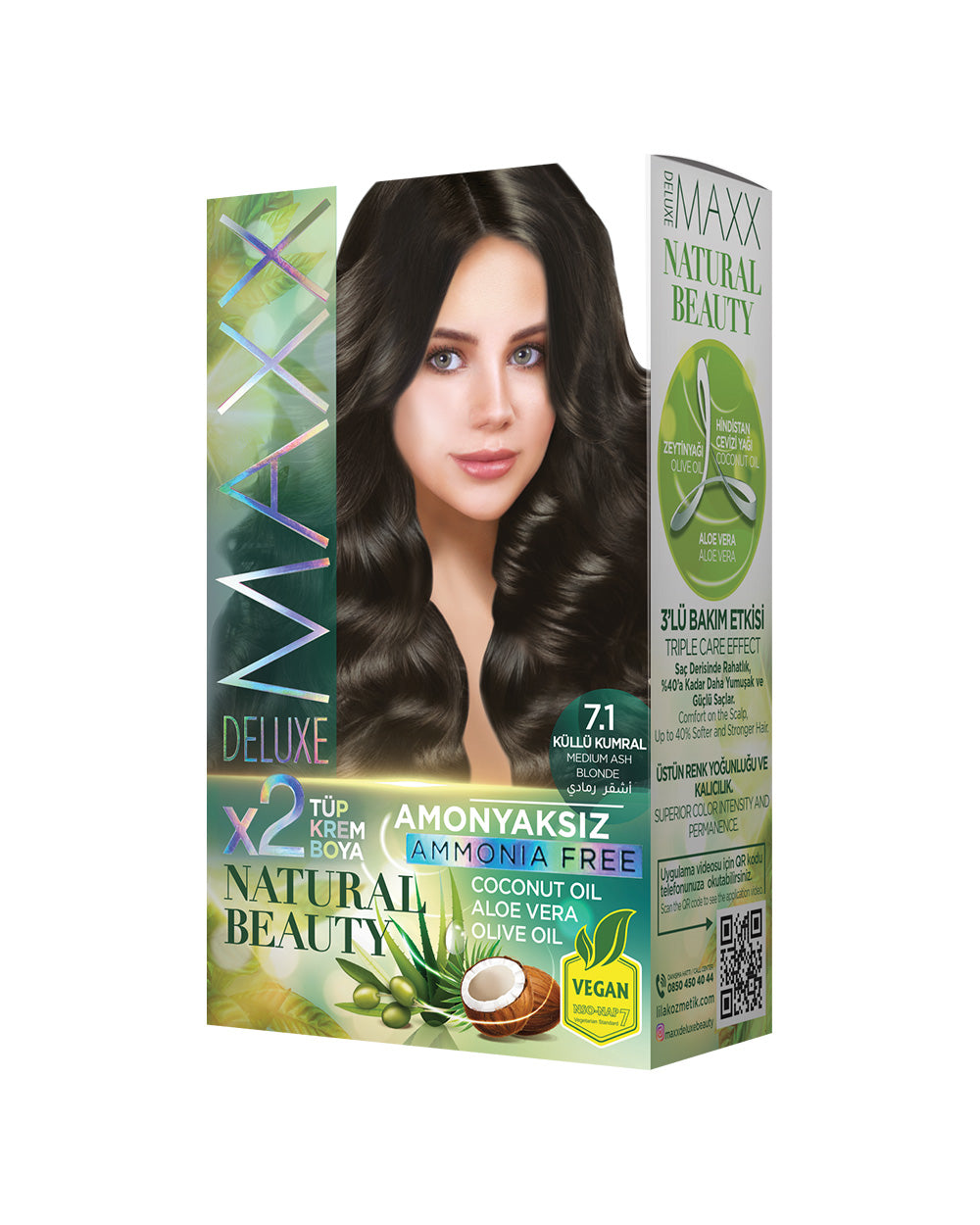 Maxx Deluxe Set Boya Amonyaksız 7.1 Küllü Kumral