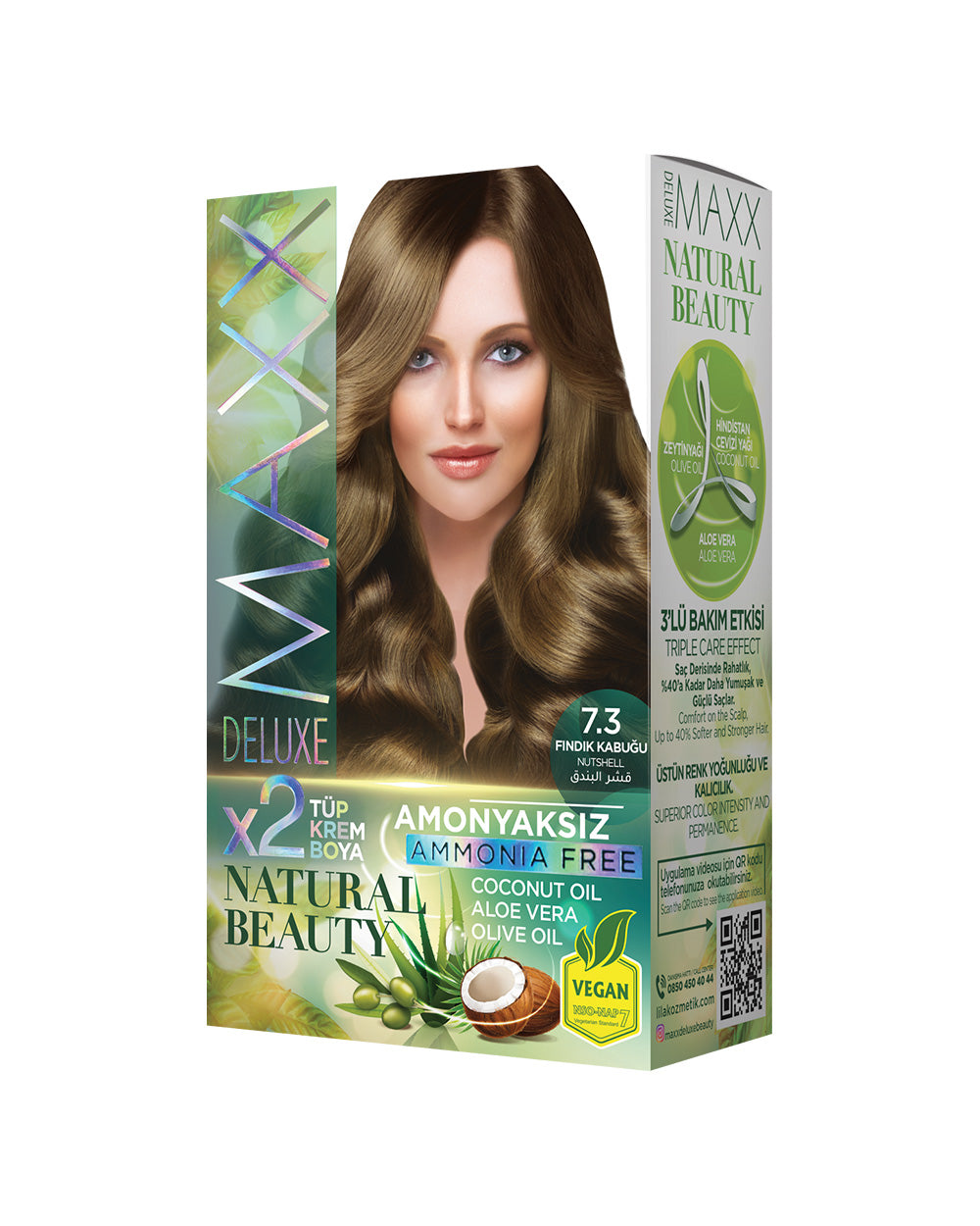 Maxx Deluxe Set Boya Amonyaksız 7.3 Fındık Kabuğu
