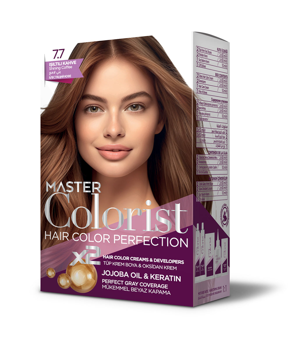 MASTER COLORİST SET BOYA 7.7 IŞILTILI KAHVE