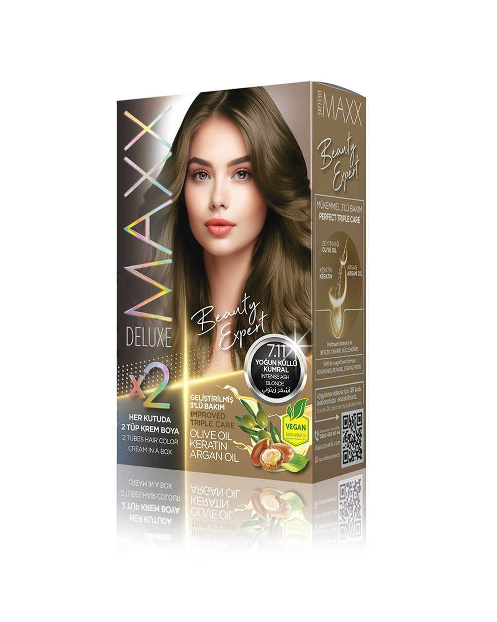 Maxx Deluxe Set Boya 7.11 Yoğun Küllü Kumral