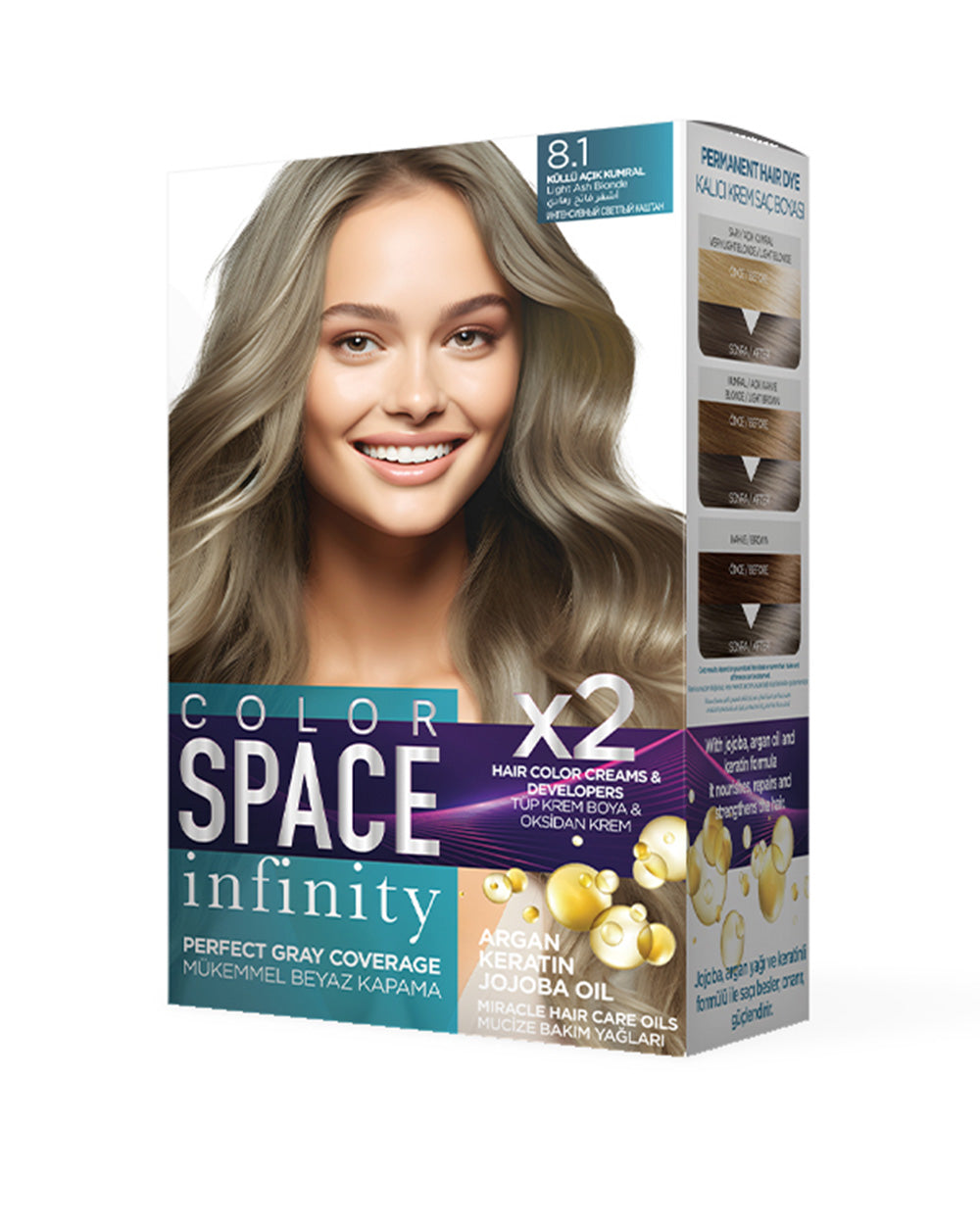 COLOR SPACE SET BOYA 8.1 KÜLLÜ AÇIK KUMRAL