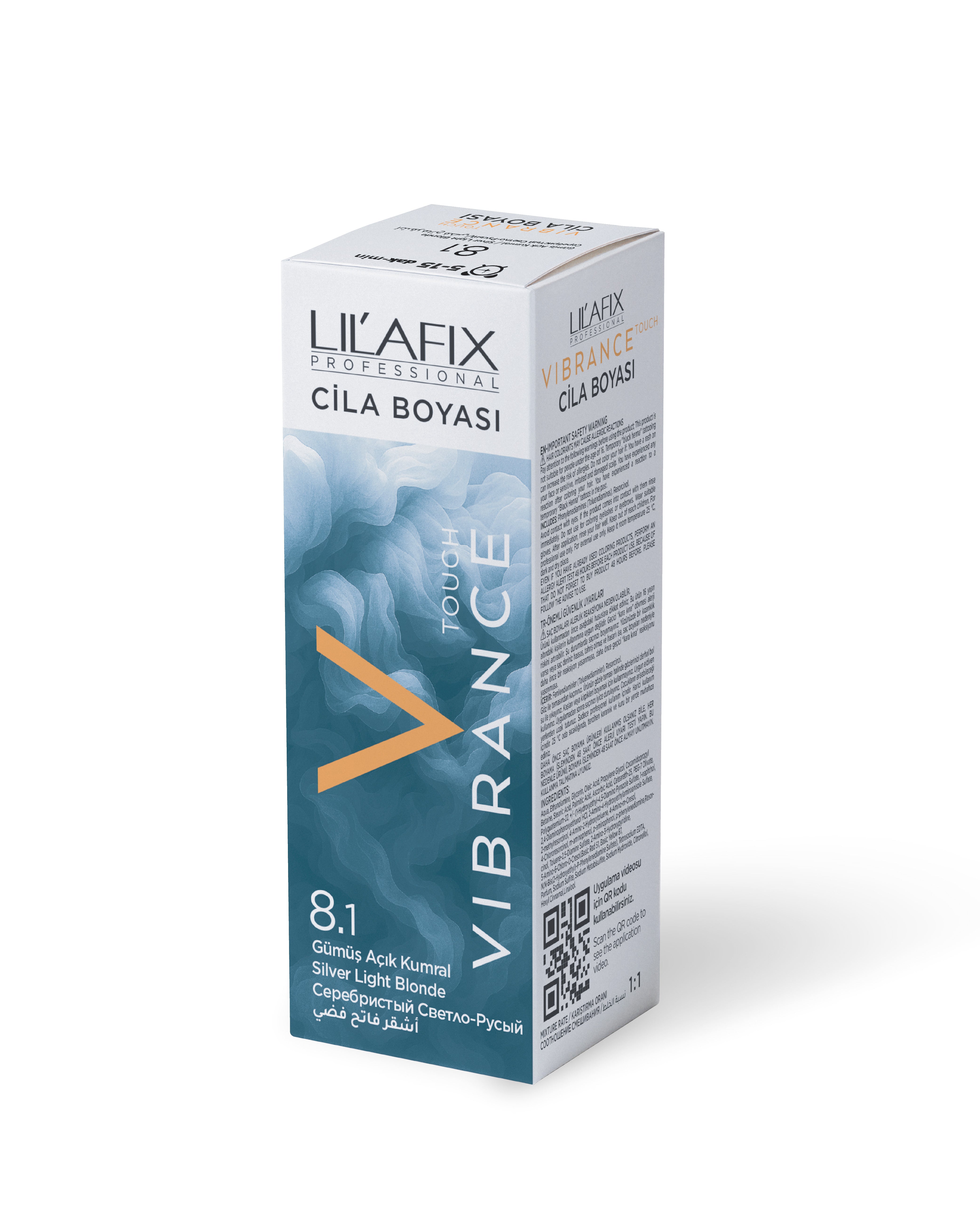 Lilafix Vibrance Cila Boyası 8.1 Gümüş Açık Kumral