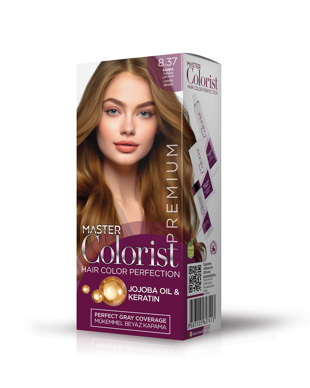 Master Colorist Premium Yarı Kit 8.37 Sahra – Lila Kozmetik