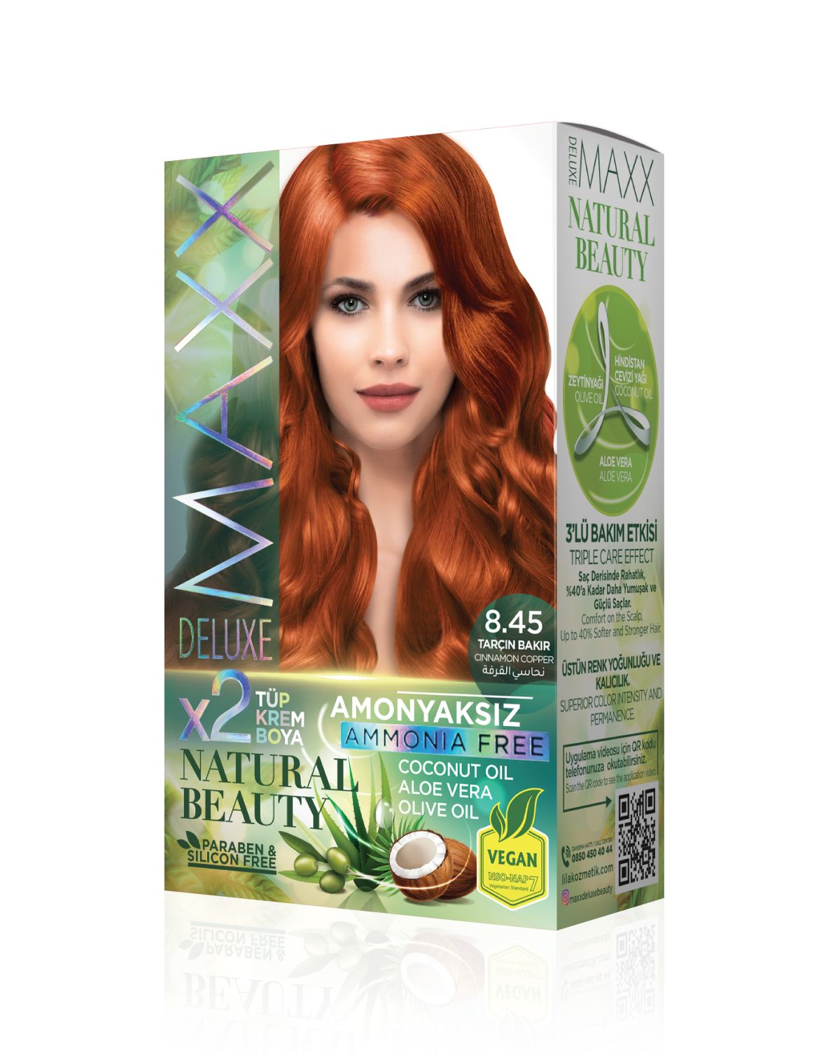 Maxx Deluxe Set Boya Amonyaksız 8.45 Tarçın Bakır