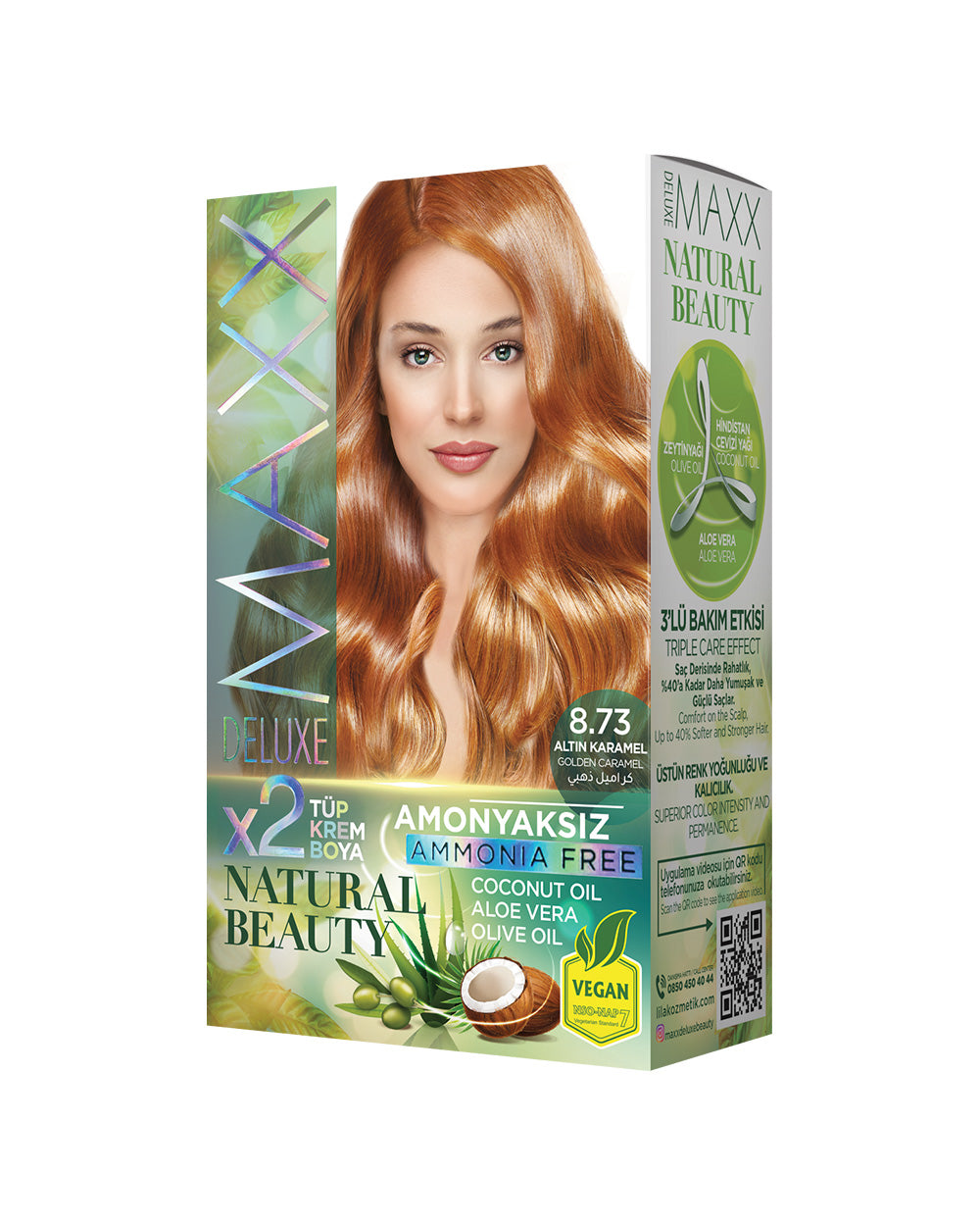 Maxx Deluxe Set Boya Amonyaksız 8.73 Karamel