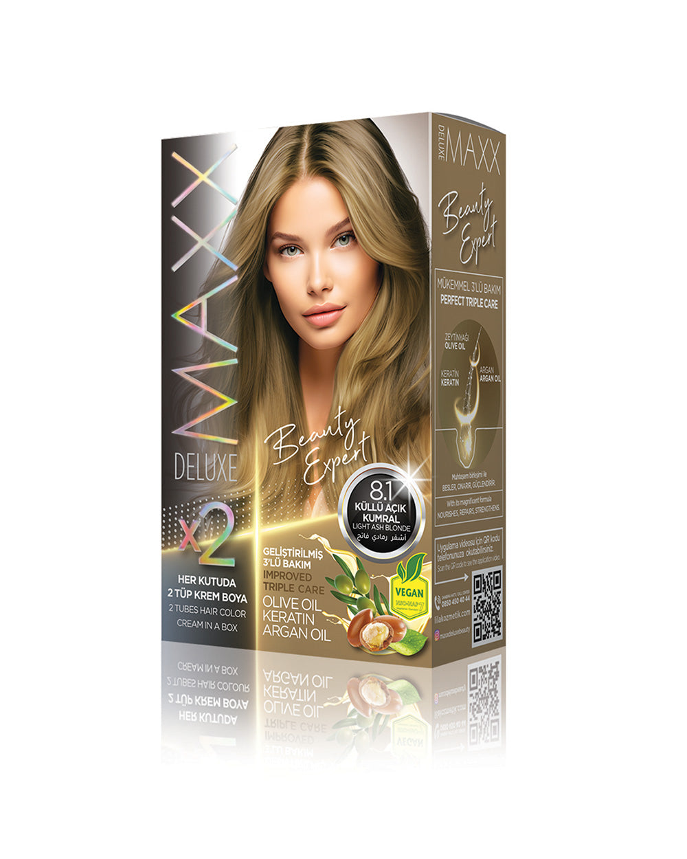 Maxx Deluxe Set Boya 8.1 Küllü Açık Kumral