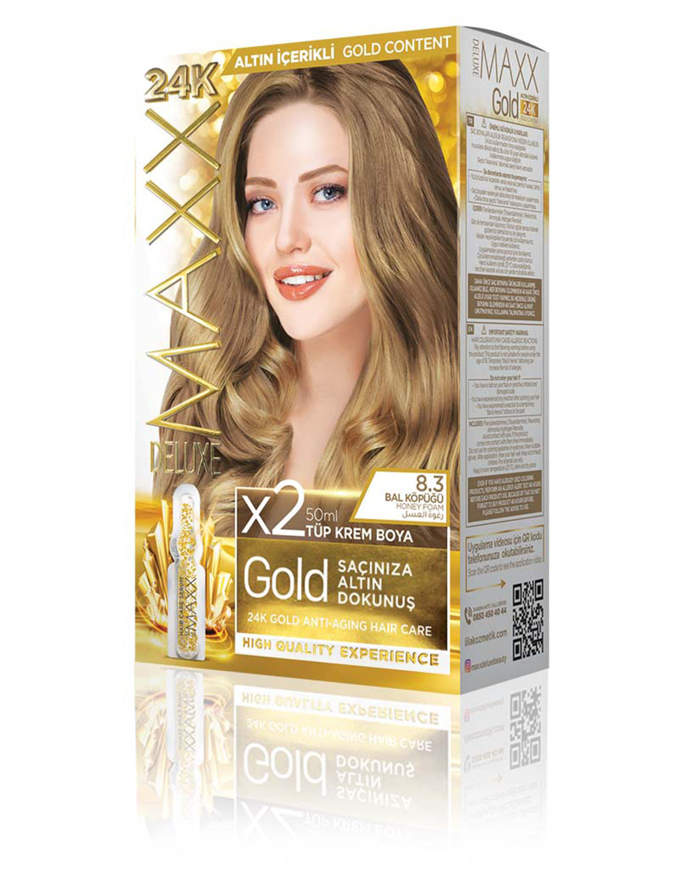 MAXX DELUXE GOLD BEAUTY SET BOYA 8.3 BAL KÖPÜĞÜ