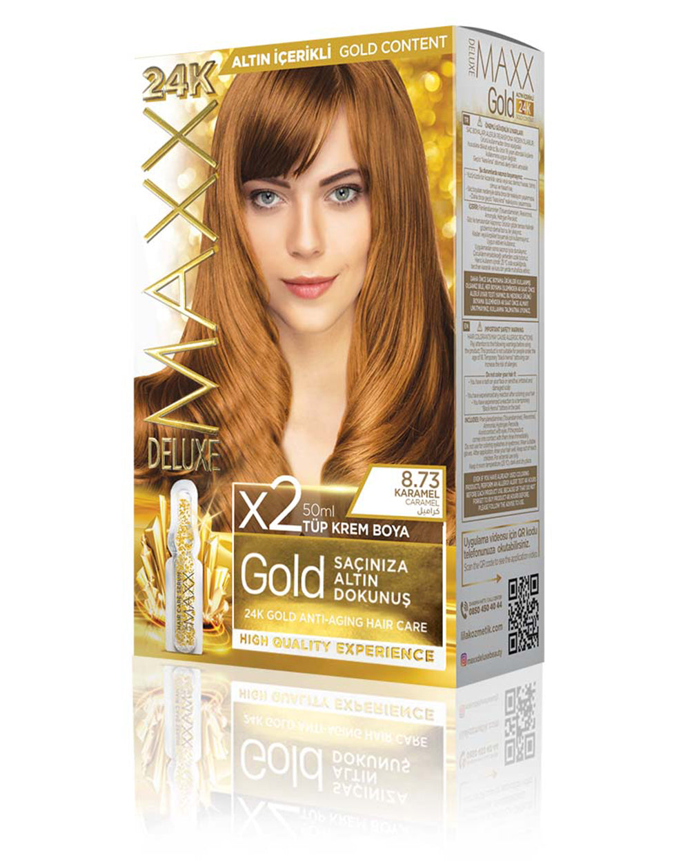 MAXX DELUXE GOLD BEAUTY SET BOYA 8.73 KARAMEL