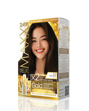 Maxx Deluxe Gold Beauty Set Boya 3.0 Koyu Kahve