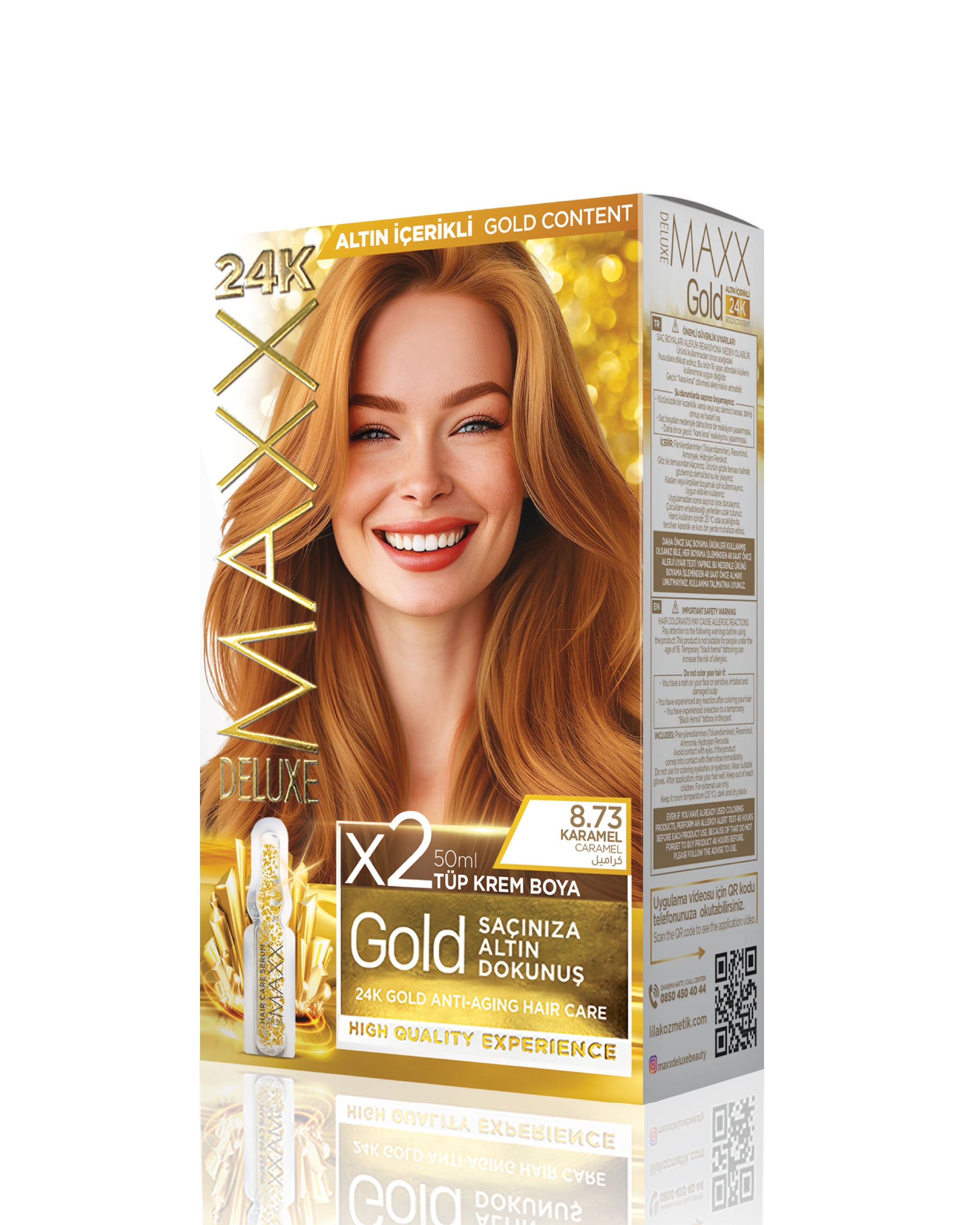 Maxx Deluxe Gold Beauty Set Boya 8.73 Karamel