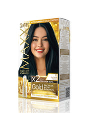 Maxx Deluxe Gold Beauty Set Boya 1.1 Mavi Siyah