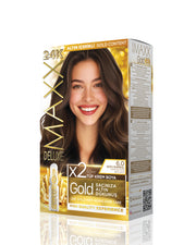 Maxx Deluxe Gold Beauty Set Boya 6.0 Koyu Kumral