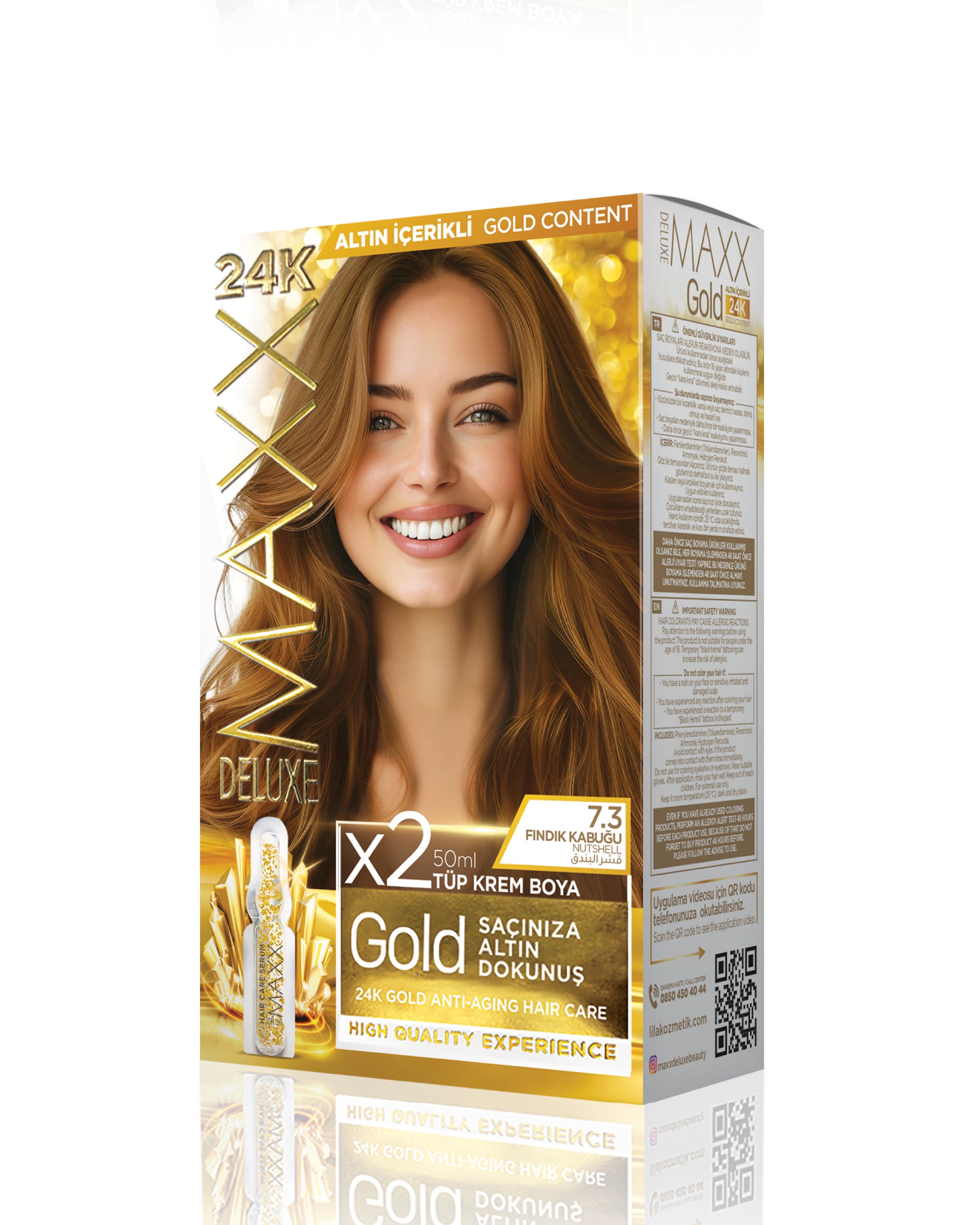 Maxx Deluxe Gold Set Boya 7.3 Fındık Kabuğu