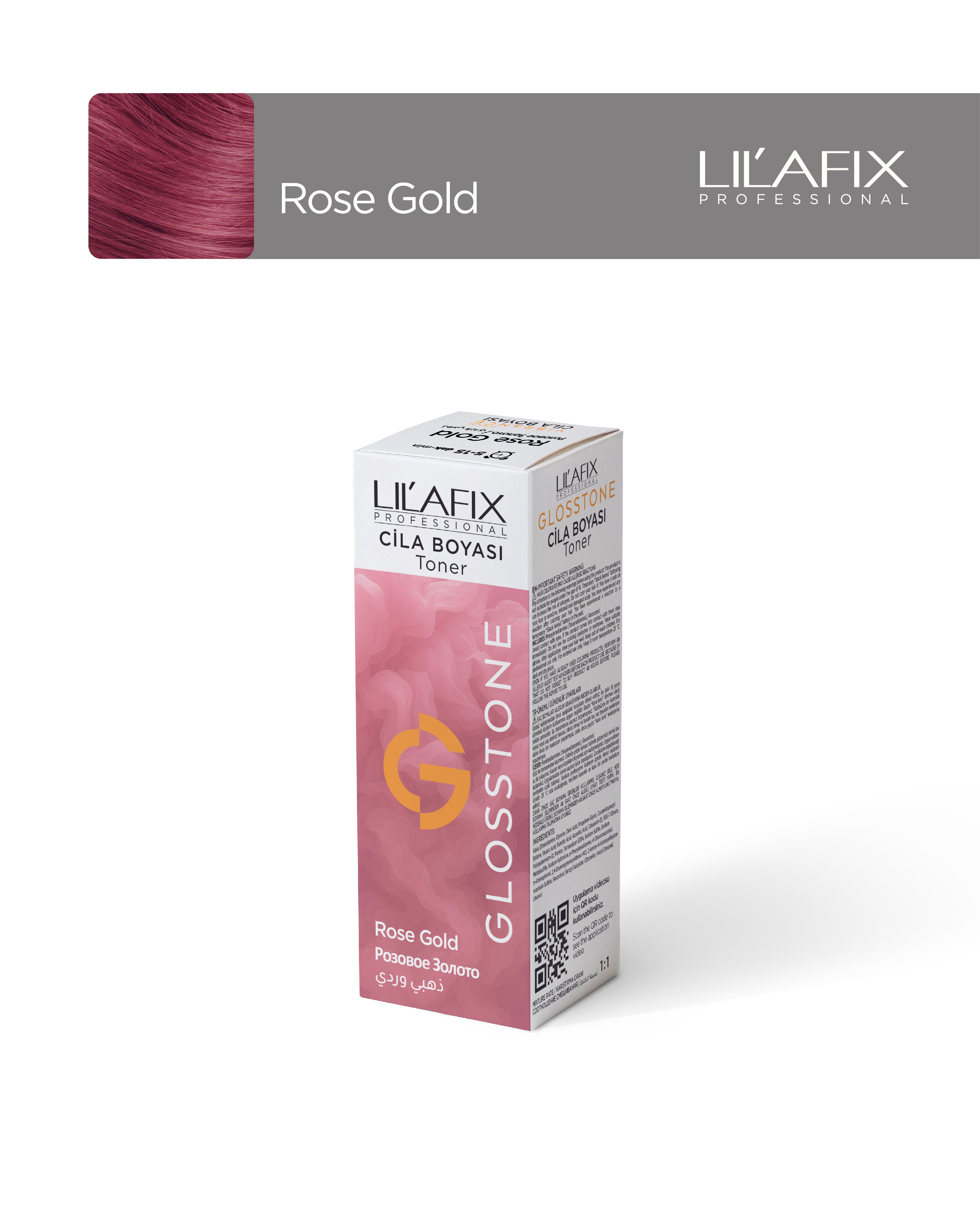 Lilafix Glosstone Saç Cila Boyası 100 ml Rose Gold