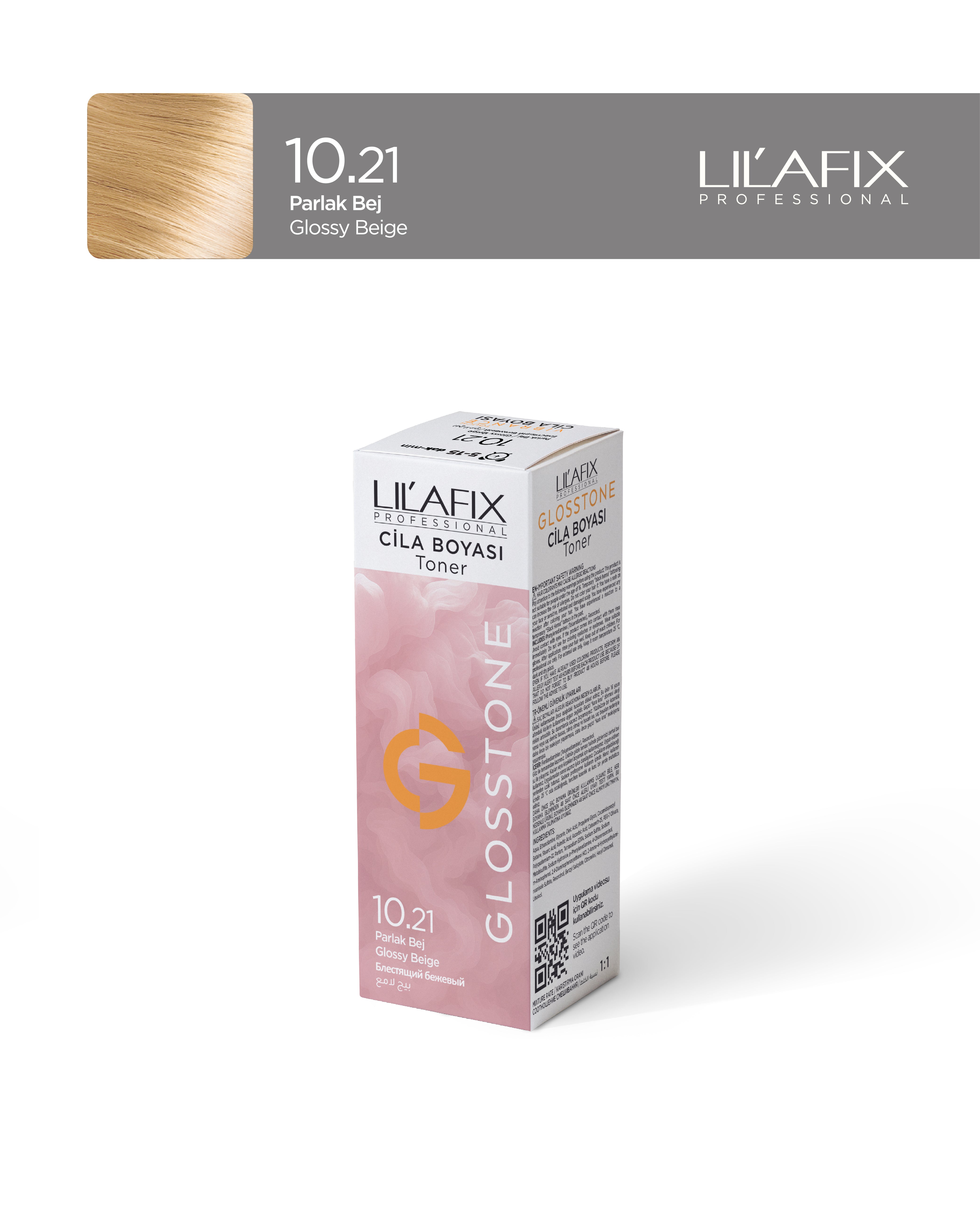 Lilafix Glosstone Saç Cila Boyası 100 ml 10.21 Parlak Bej