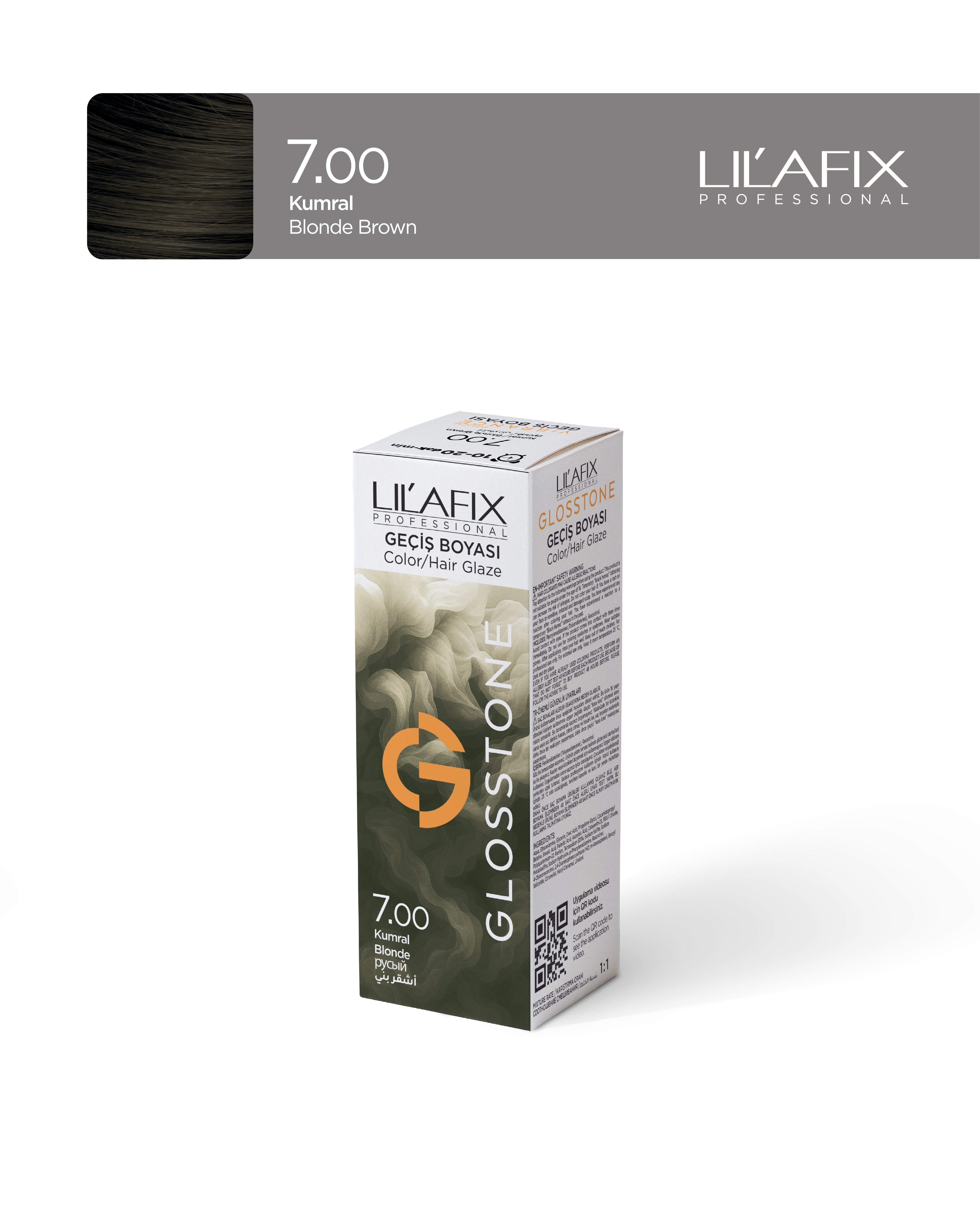 Lilafix Glosstone Saç Cila Boyası 100 ml 7.00 Kumral
