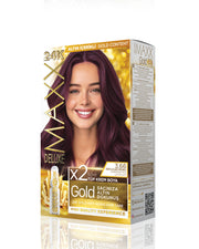 Maxx Deluxe Gold Beauty Set Boya 3.66 Patlıcan Moru