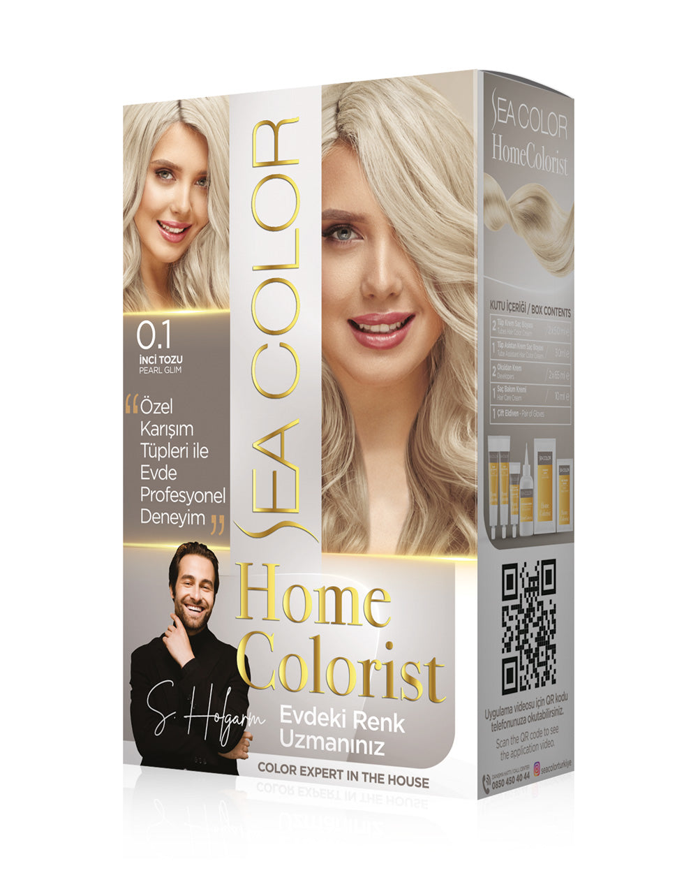 SEA COLOR HOMECOLORİST SET BOYA 0.1 İNCİ TOZU