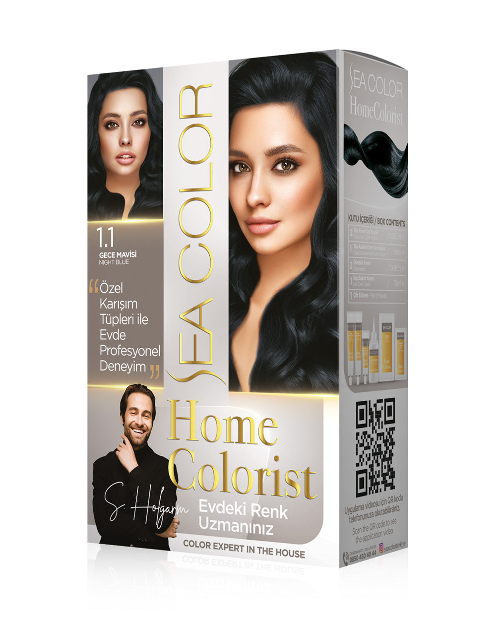 SEA COLOR HOMECOLORİST SET BOYA 1.1 GECE MAVİSİ