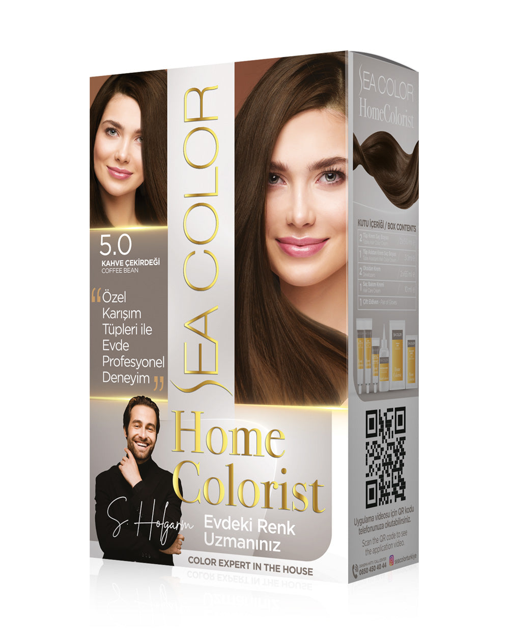 SEA COLOR HOMECOLORİST SET BOYA 5.0 KAHVE ÇEKİRDEĞİ