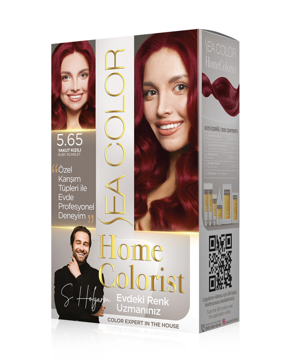 SEA COLOR HOMECOLORİST SET BOYA 5.65 YAKUT KIZILI