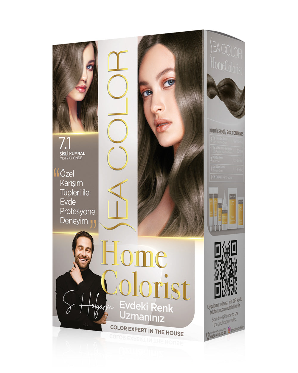 SEA COLOR HOMECOLORİST SET BOYA 7.1 SİSLİ KUMRAL