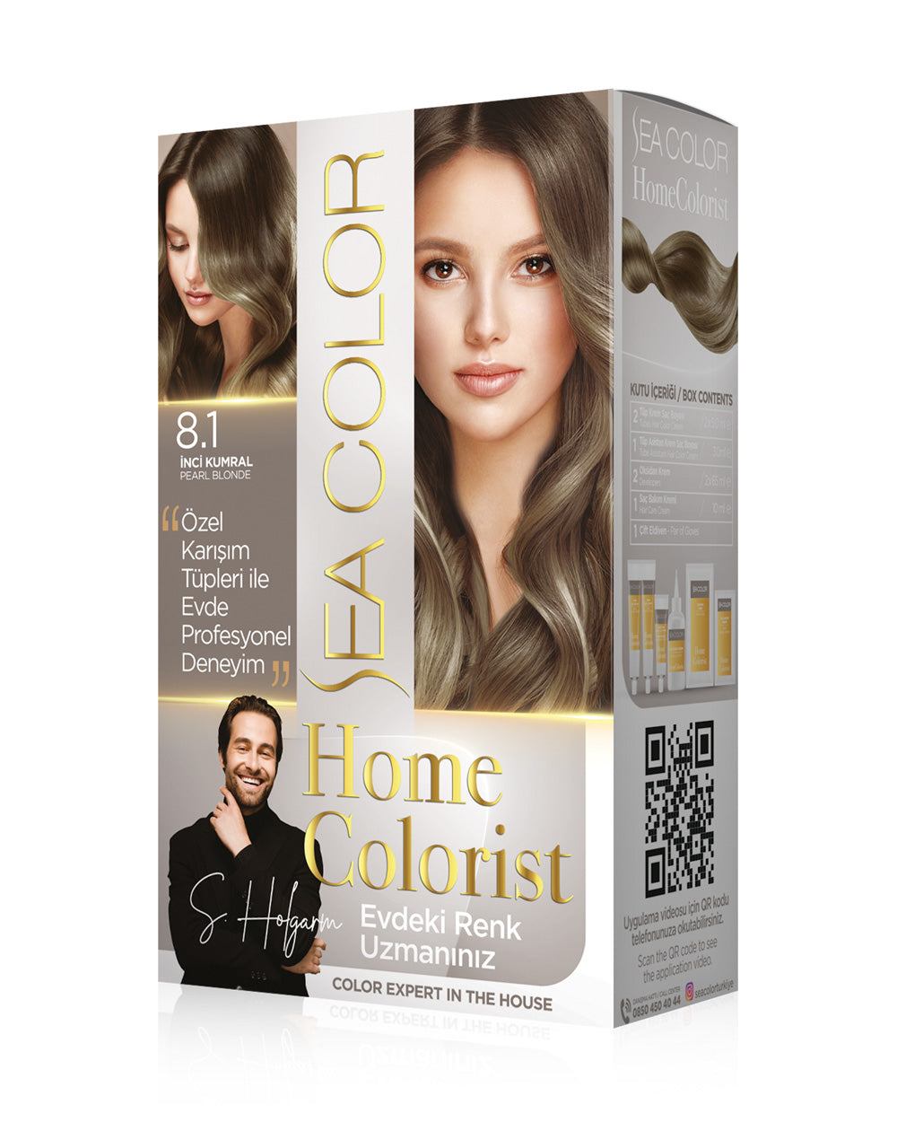 SEA COLOR HOMECOLORİST SET BOYA 8.1 İNCİ KUMRAL