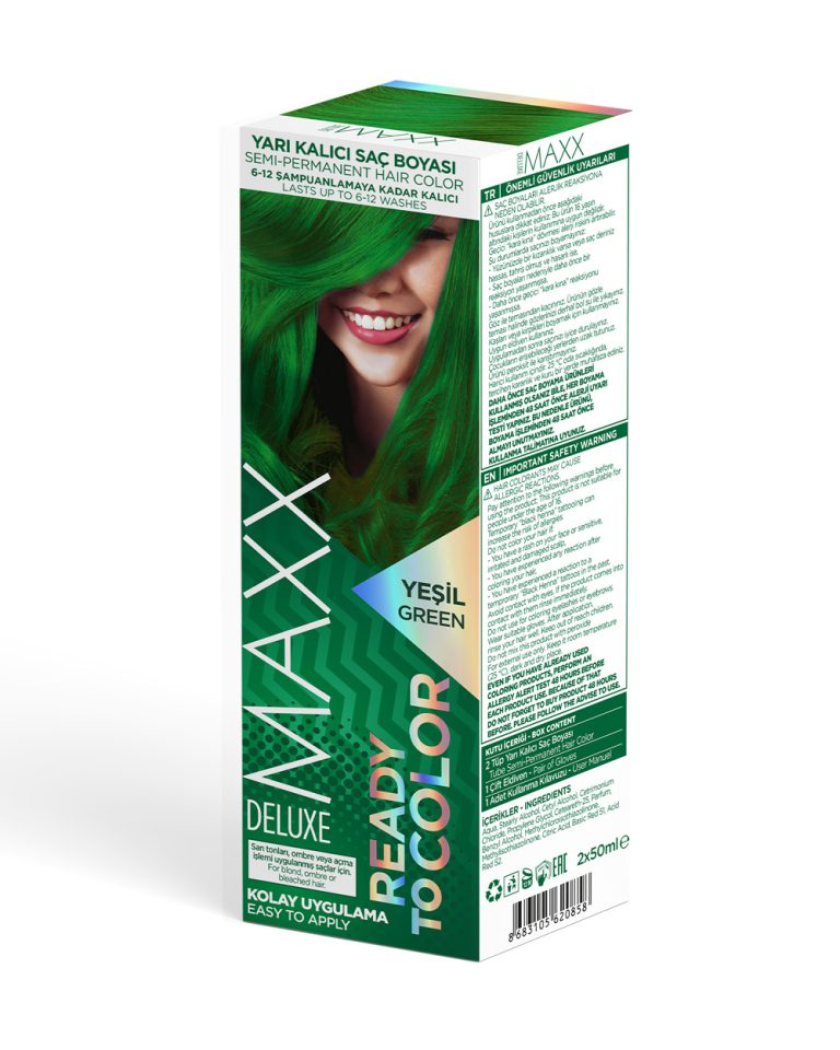 MAXX DELUXE YARI KALICI TÜP BOYA YEŞİL