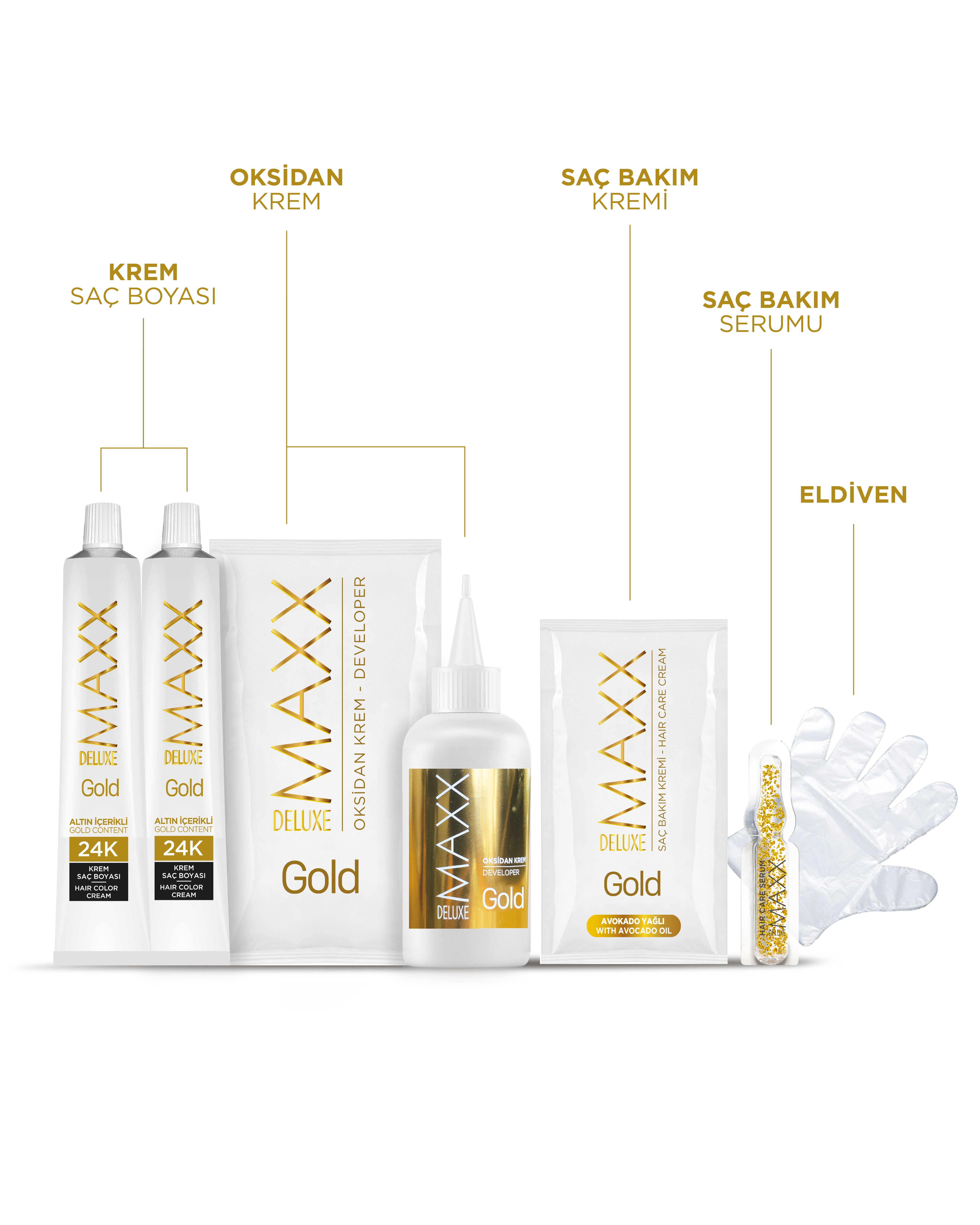 MAXX DELUXE GOLD BEAUTY SET BOYA 0.1 PLATİN SARISI