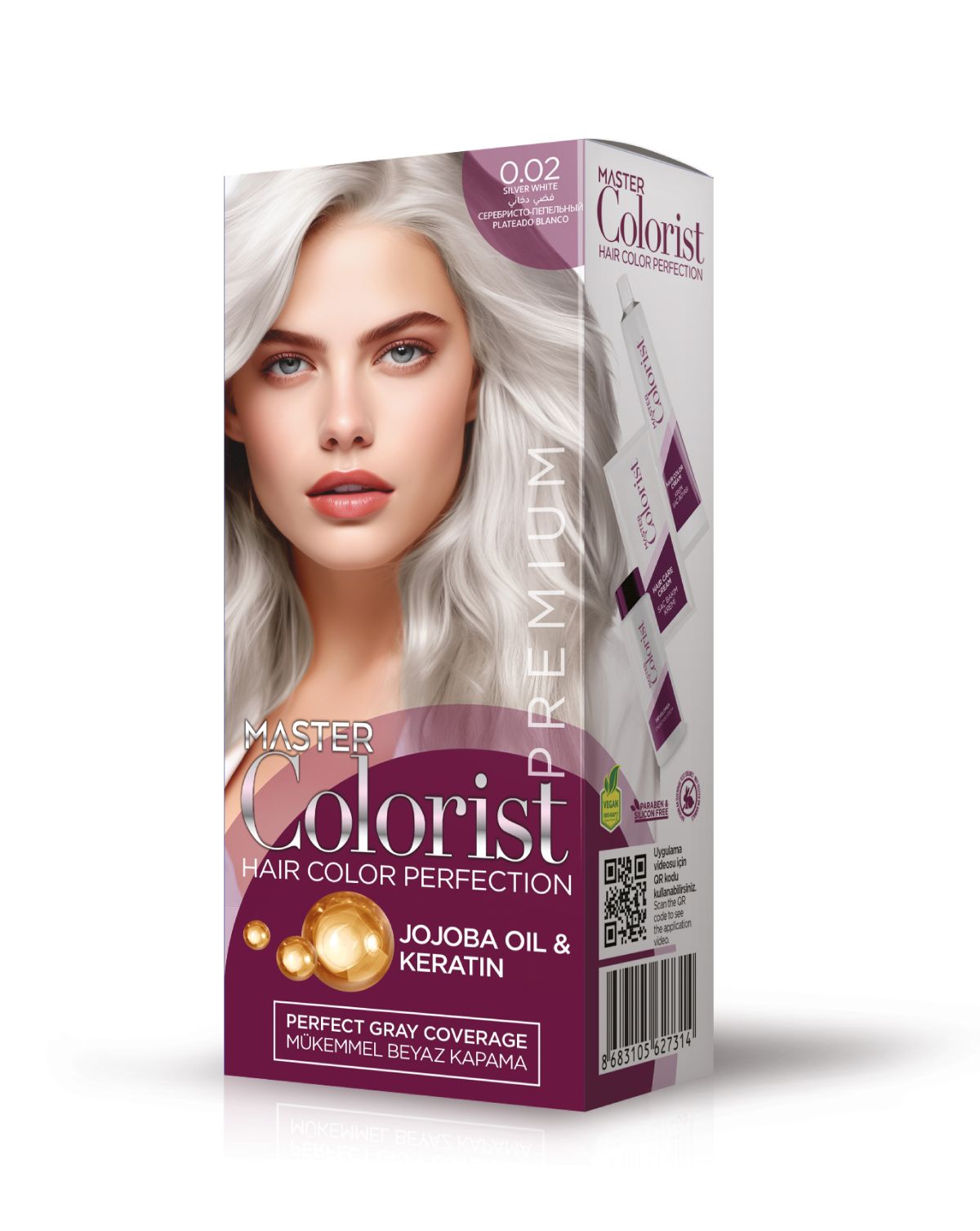 Master Colorist Premium Yarı Kit 0.02 Silver White