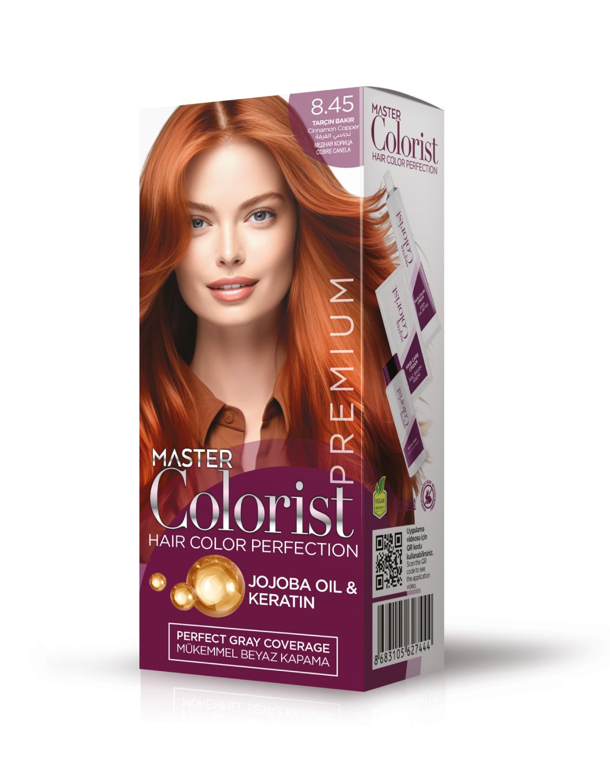 Master Colorist Premium Yarı Kit 8.45 Tarçın Bakır