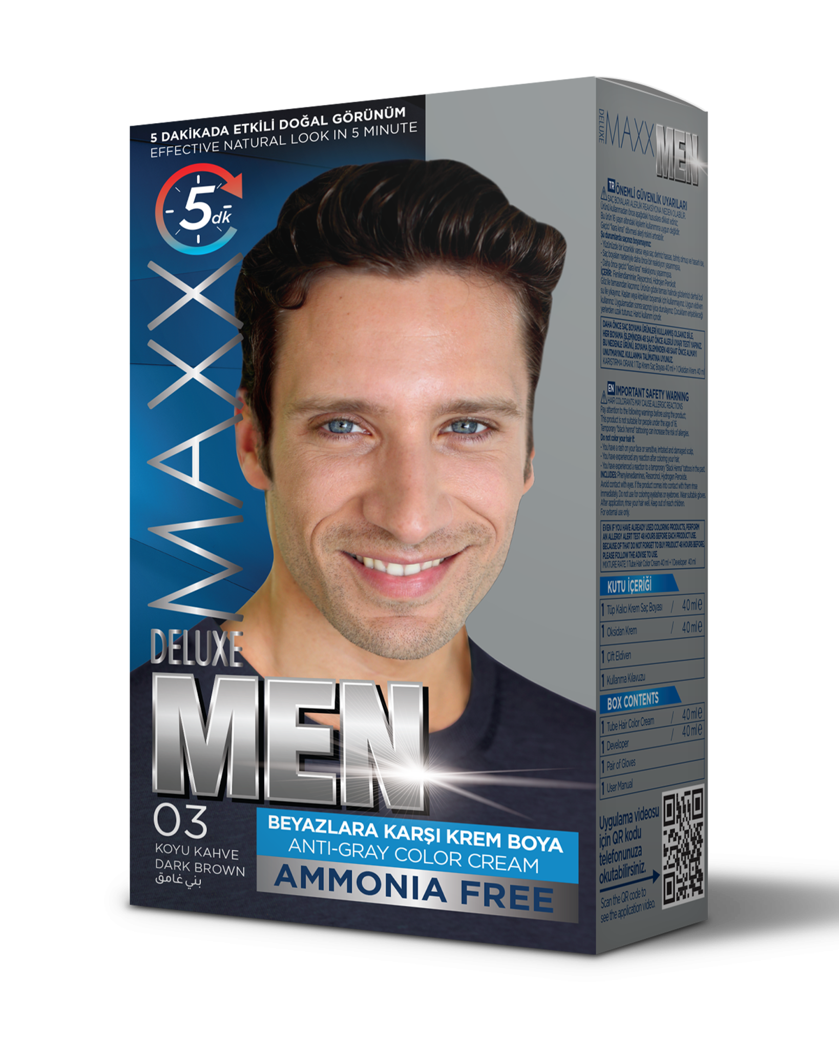MAXX DELUXE MEN SET BOYA 0.3 KOYU KAHVE