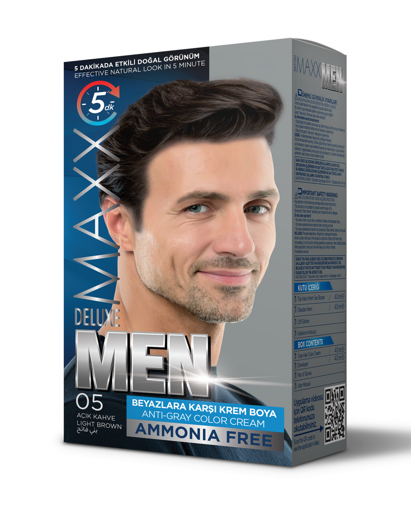MAXX DELUXE MEN SET BOYA 0.5 AÇIK KAHVE