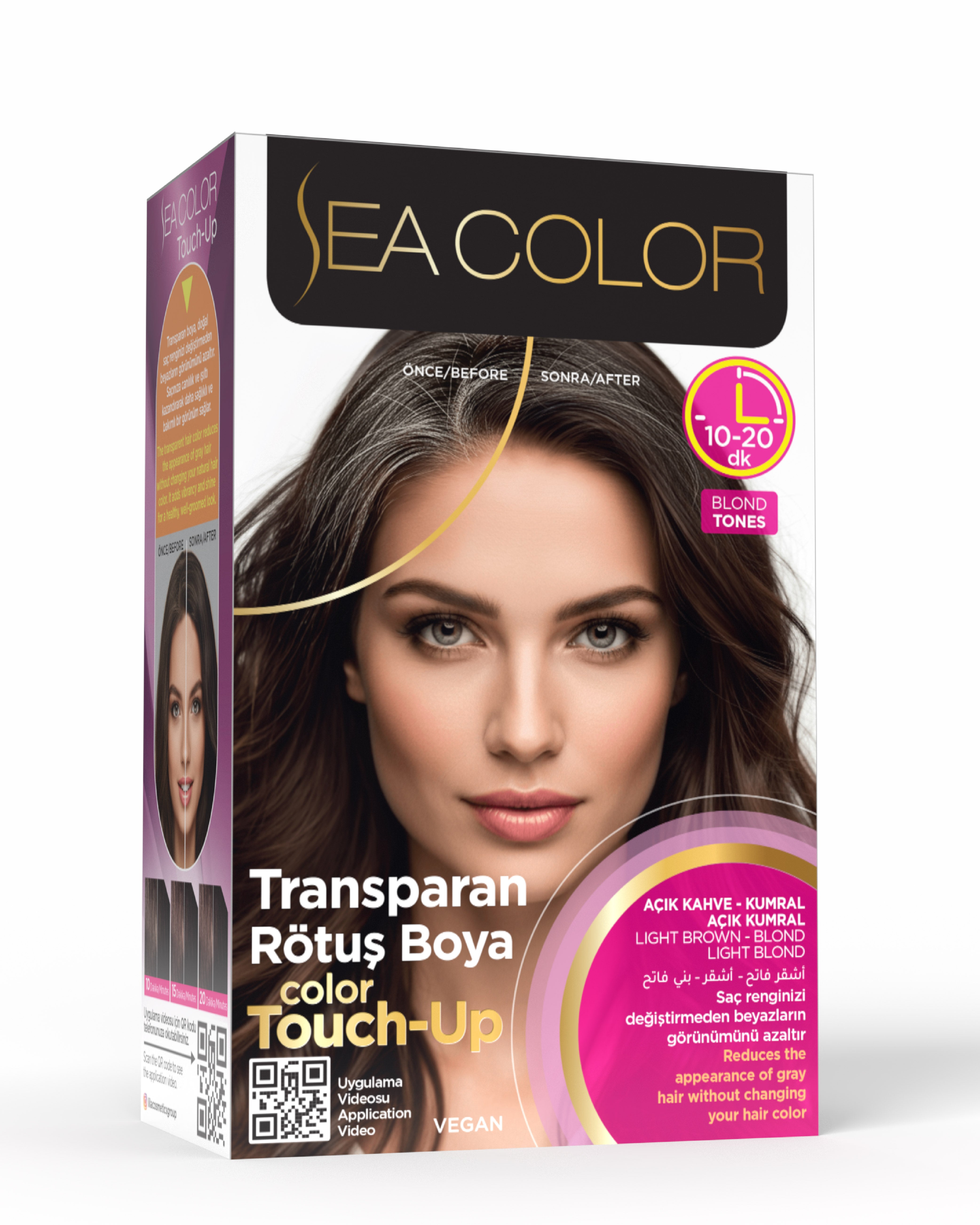 Sea Color Transparan Rötuş Boya Açık Kahve- Kumral- Açık Kumral